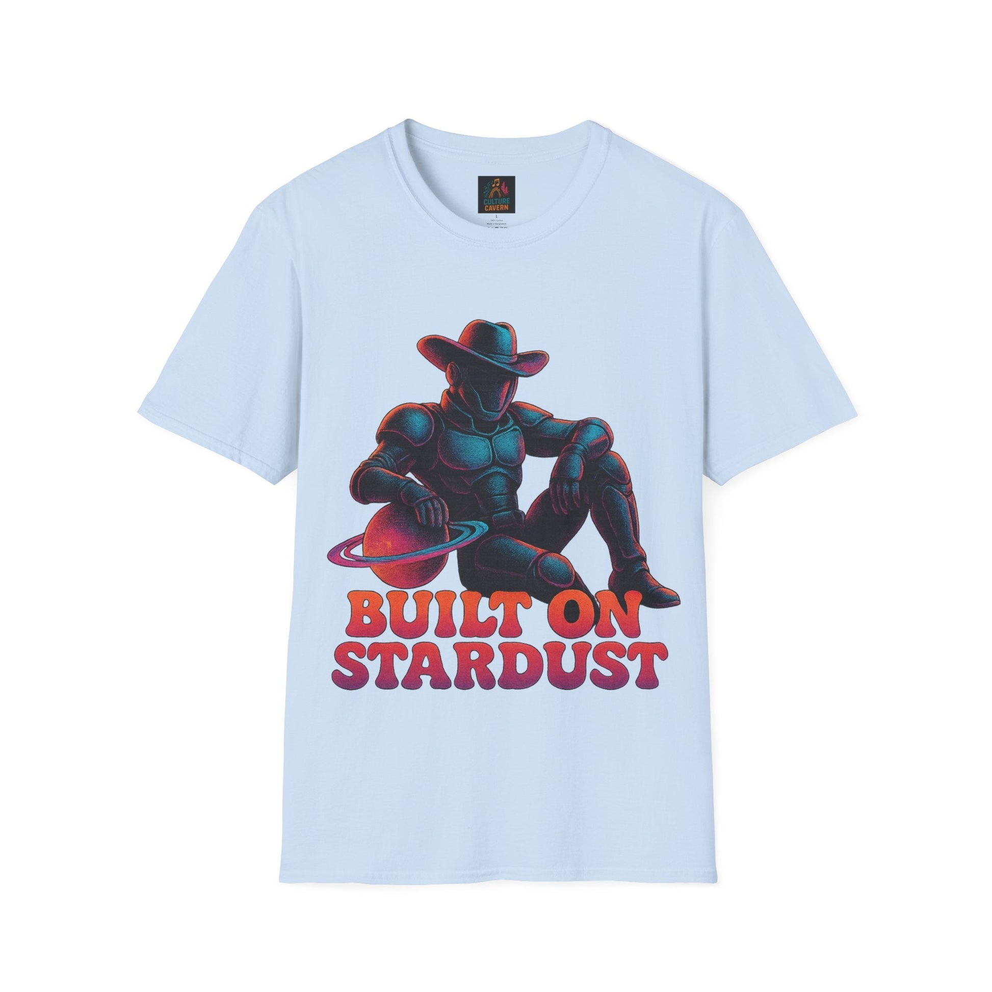 Built on Stardust Cosmic Cowboy T-shirt - Cowgirltops.com
