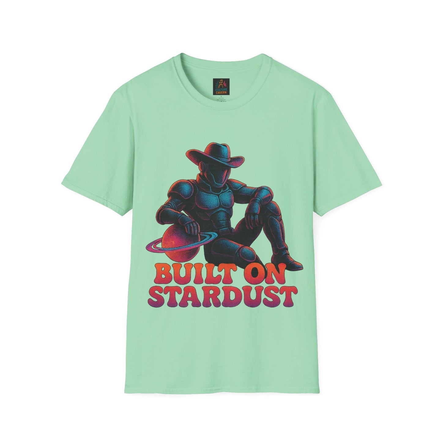 Built on Stardust Cosmic Cowboy T-shirt - Cowgirltops.com