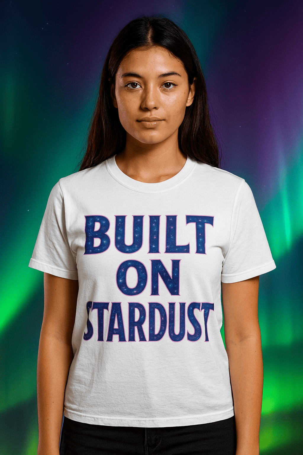 Built on Stardust Graphic Tee - Cowgirltops.com