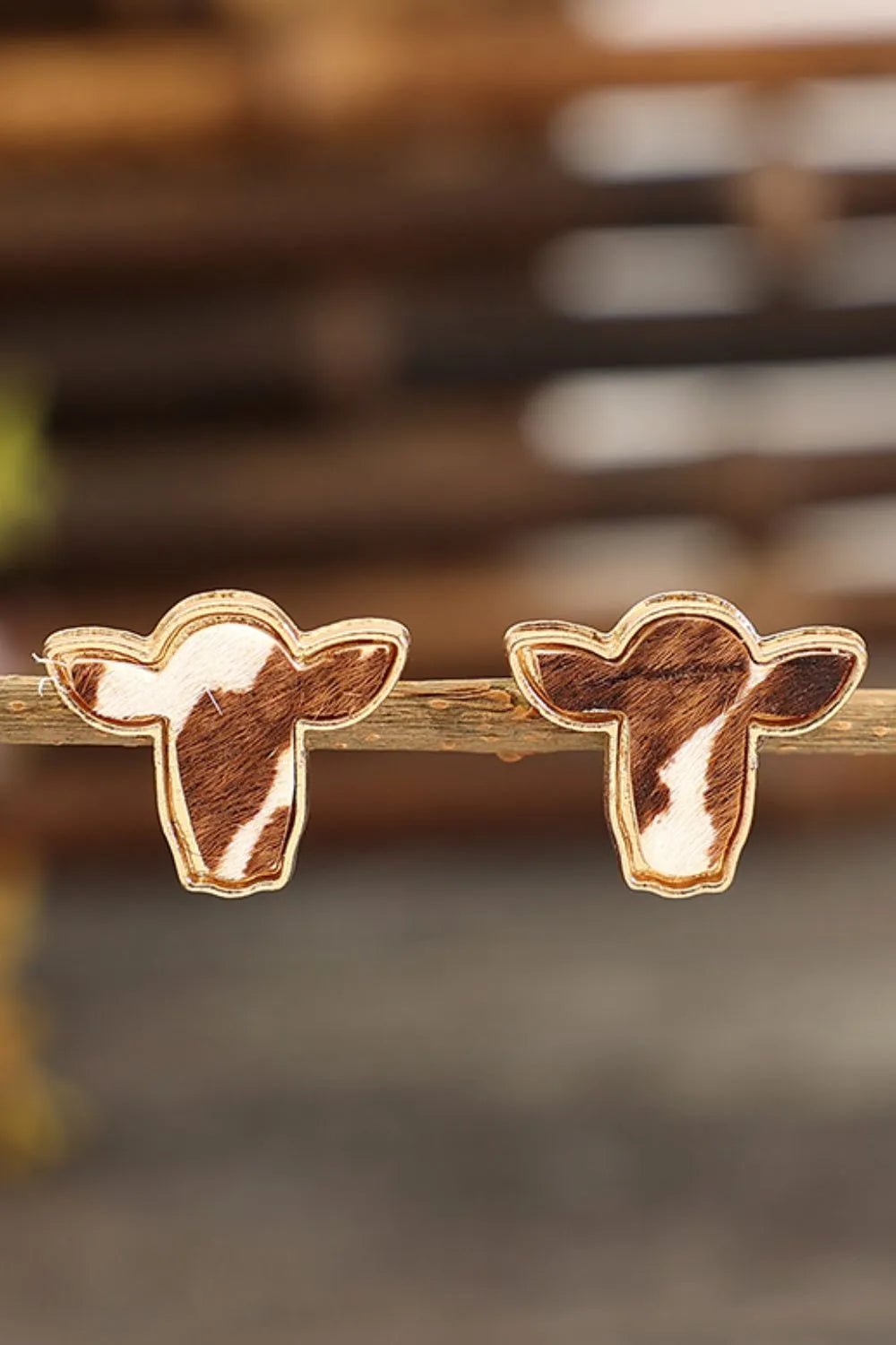 Bull Head Alloy Stud Earrings - Cowgirltops.com