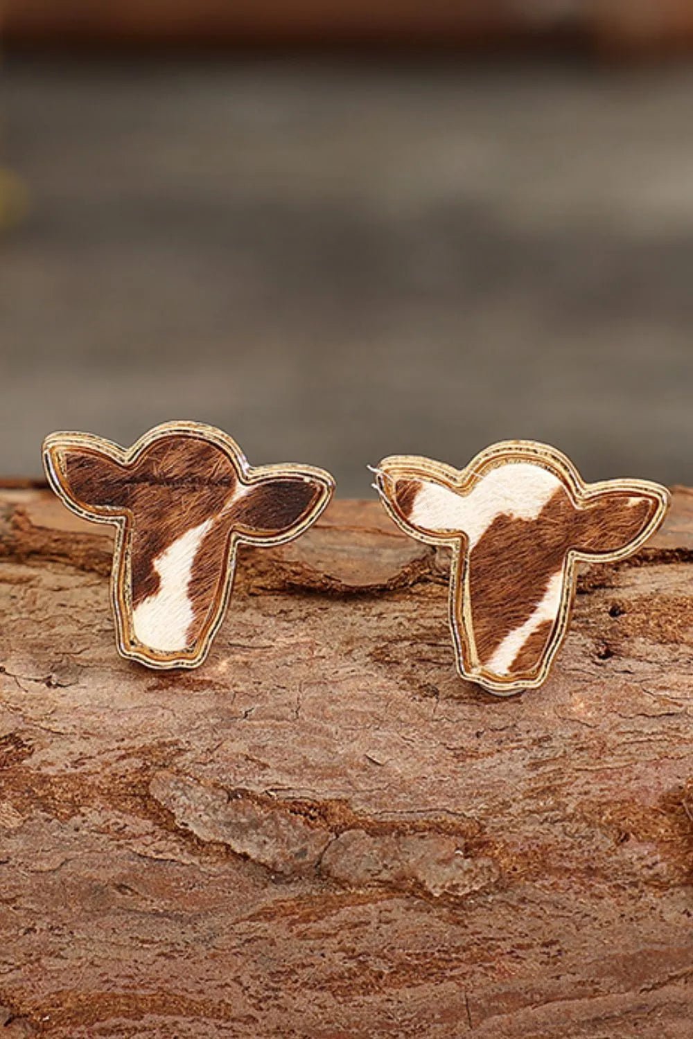 Bull Head Alloy Stud Earrings - Cowgirltops.com