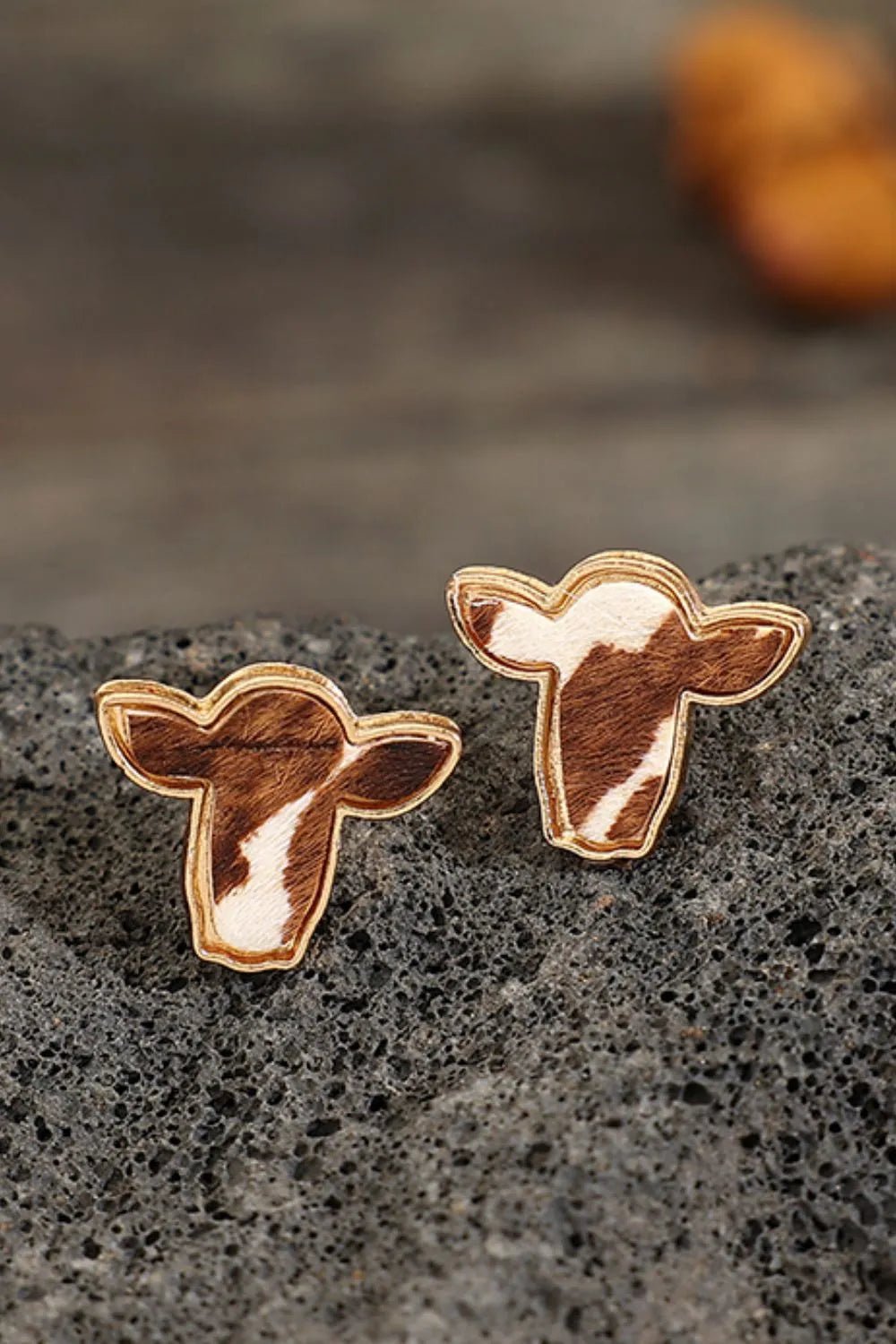 Bull Head Alloy Stud Earrings - Cowgirltops.com
