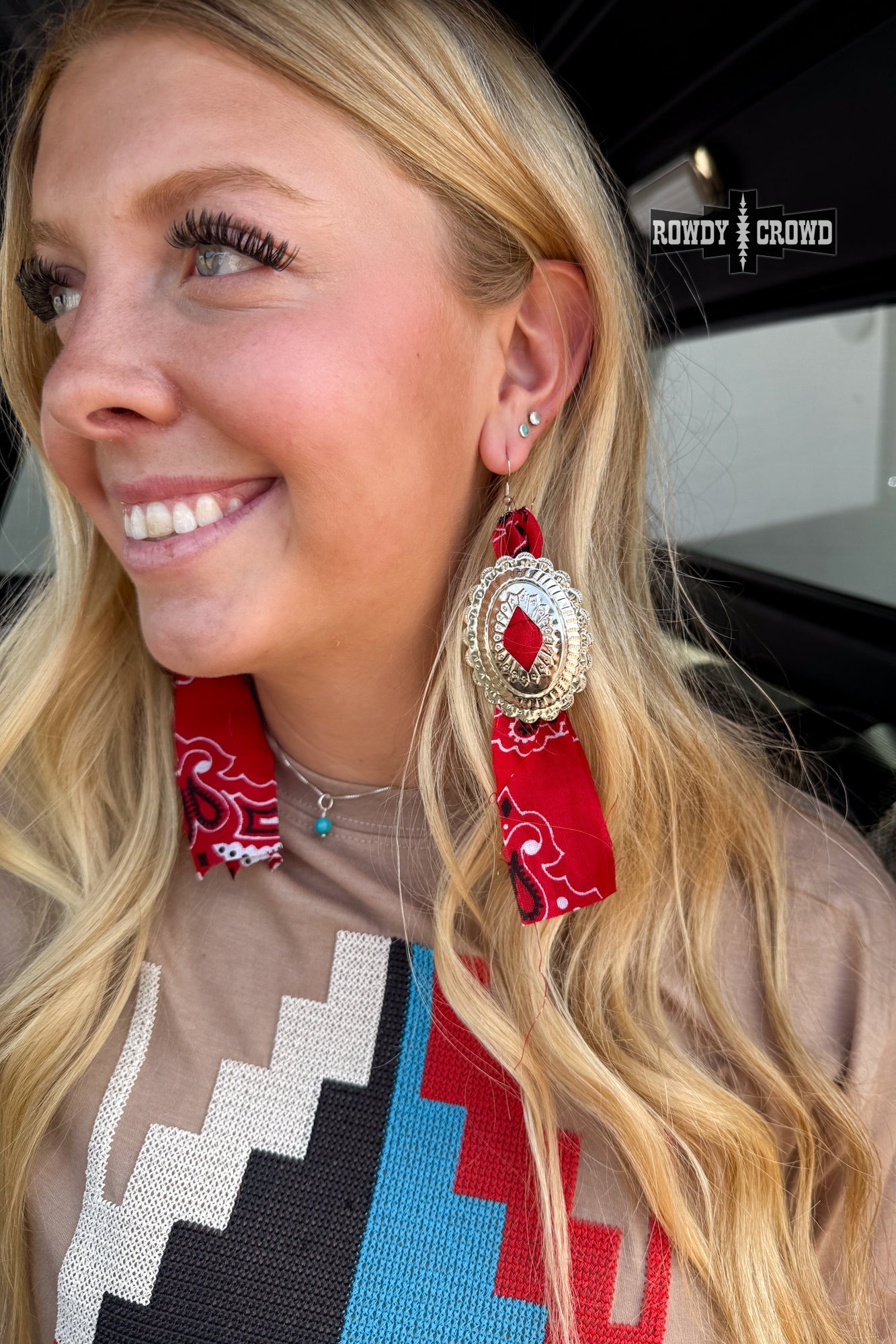 Concho Rodeo Earrings - Cowgirltops.com