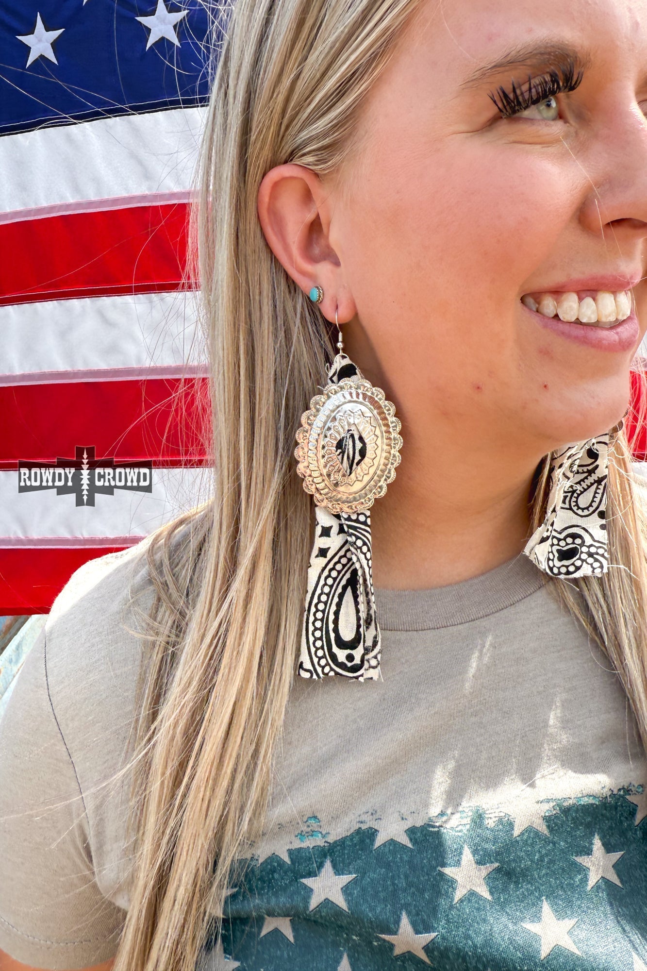 Concho Rodeo Earrings - Cowgirltops.com
