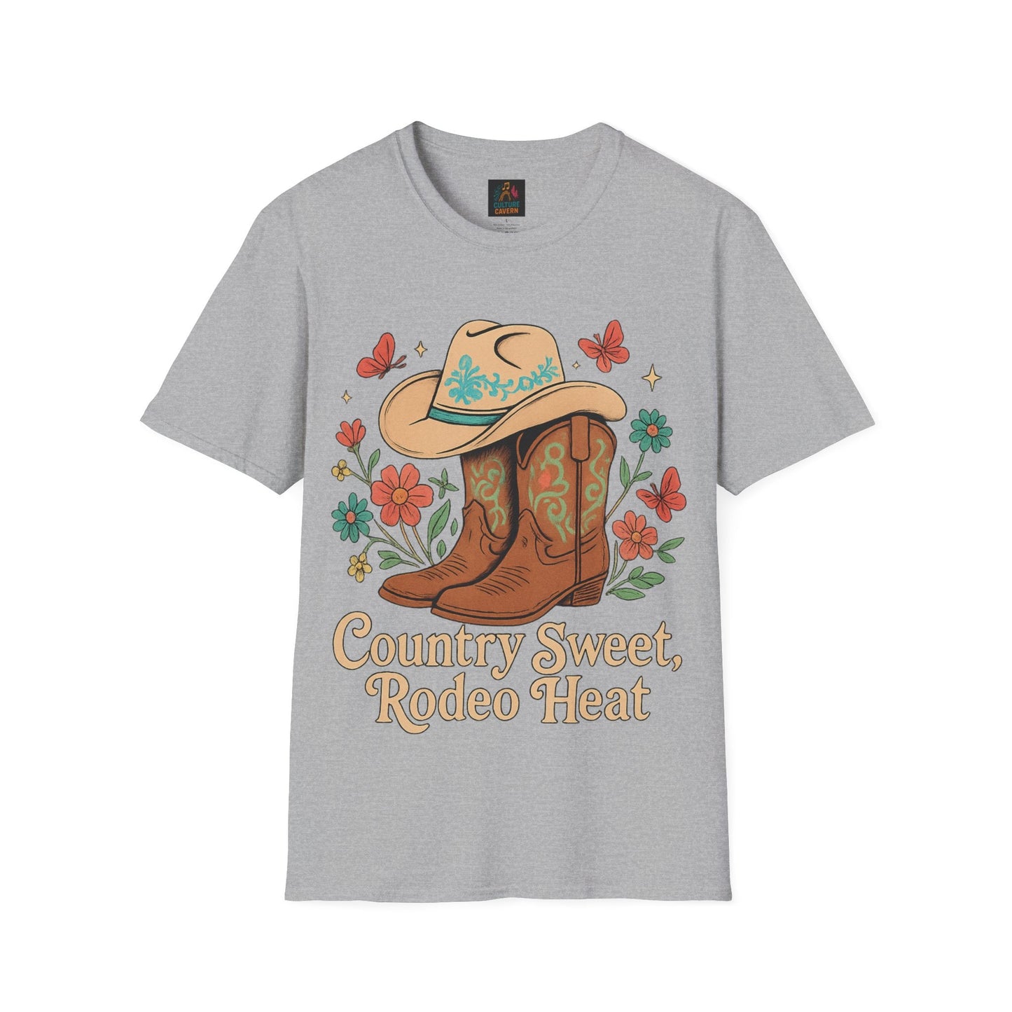 Country Sweet, Rodeo Heat Womens T-shirt - Cowgirltops.com