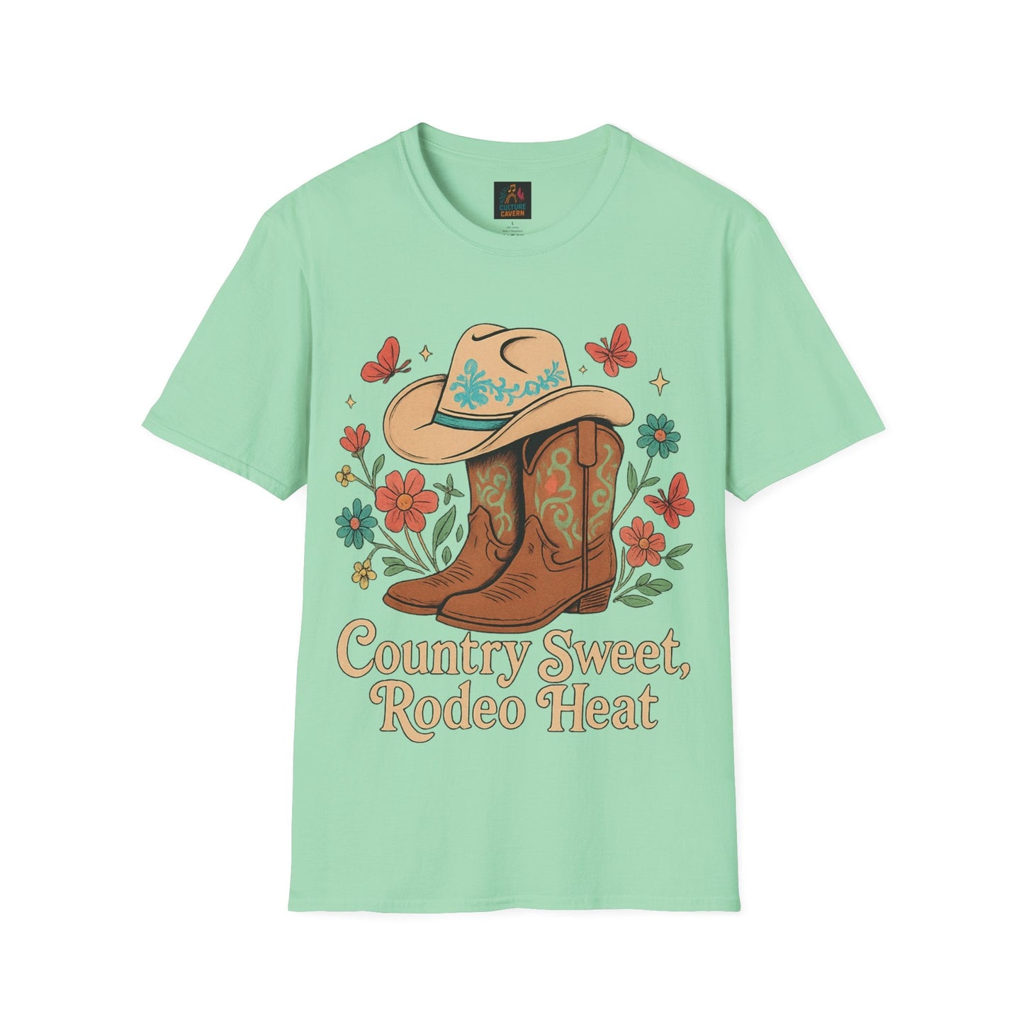 Country Sweet, Rodeo Heat Womens T-shirt - Cowgirltops.com