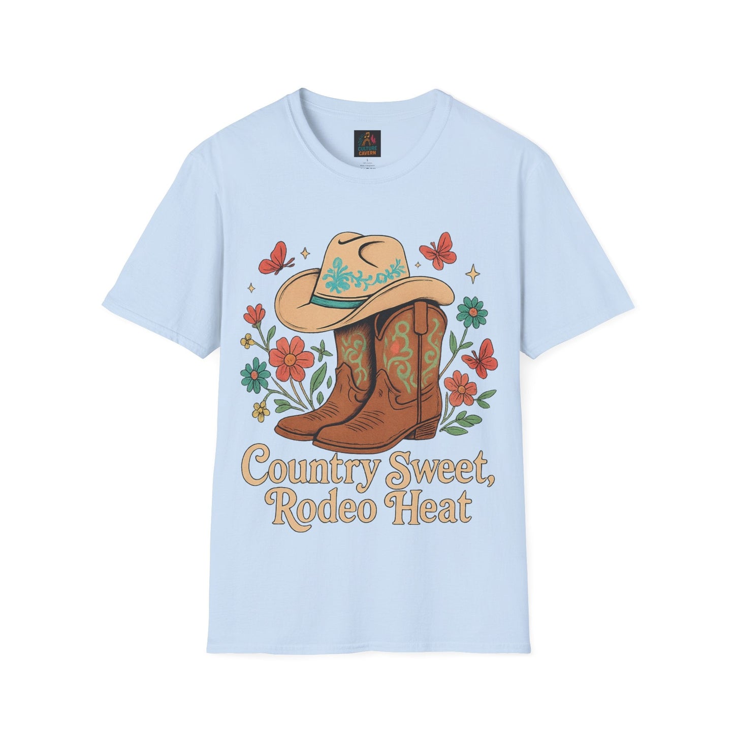Country Sweet, Rodeo Heat Womens T-shirt - Cowgirltops.com