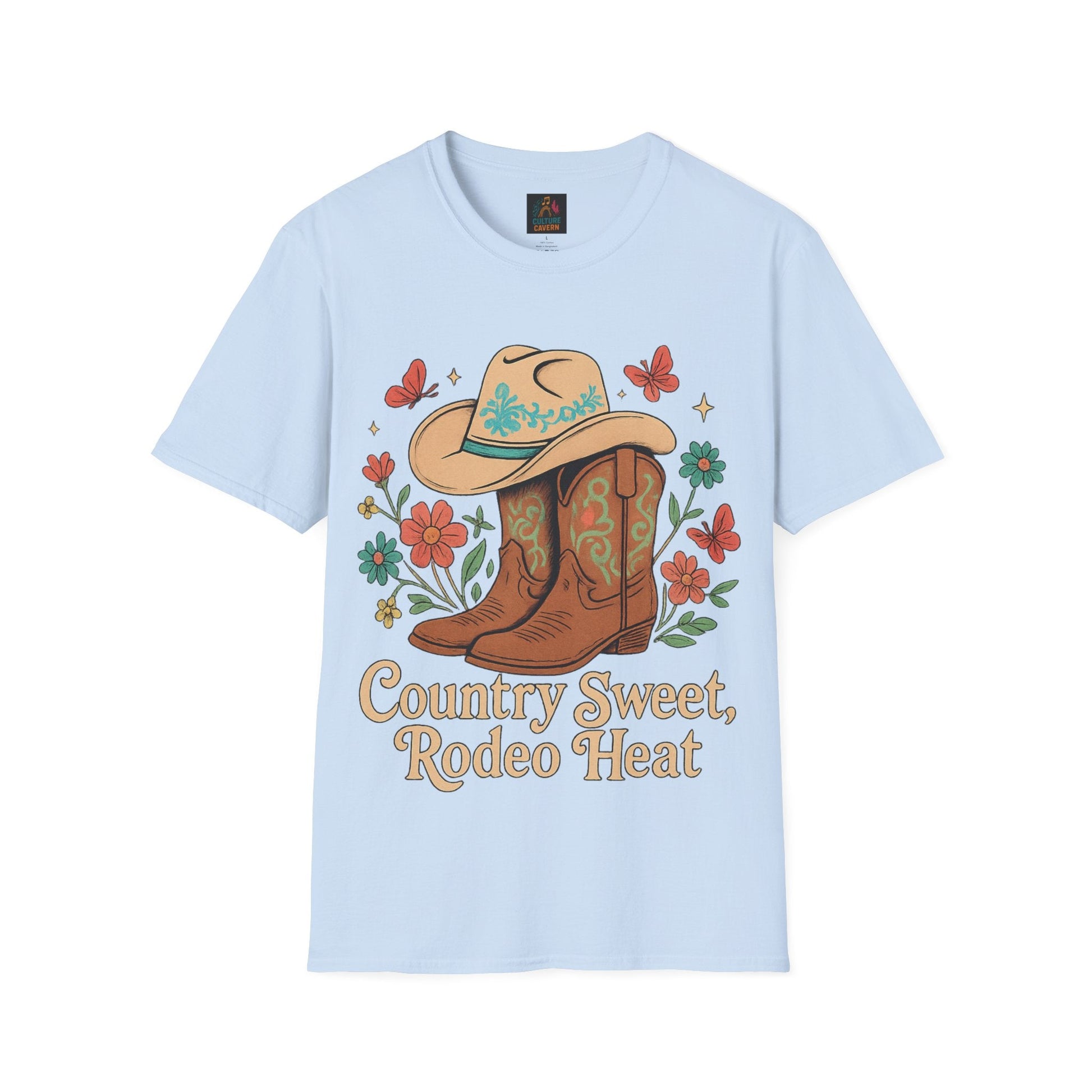 Country Sweet, Rodeo Heat Womens T-shirt - Cowgirltops.com