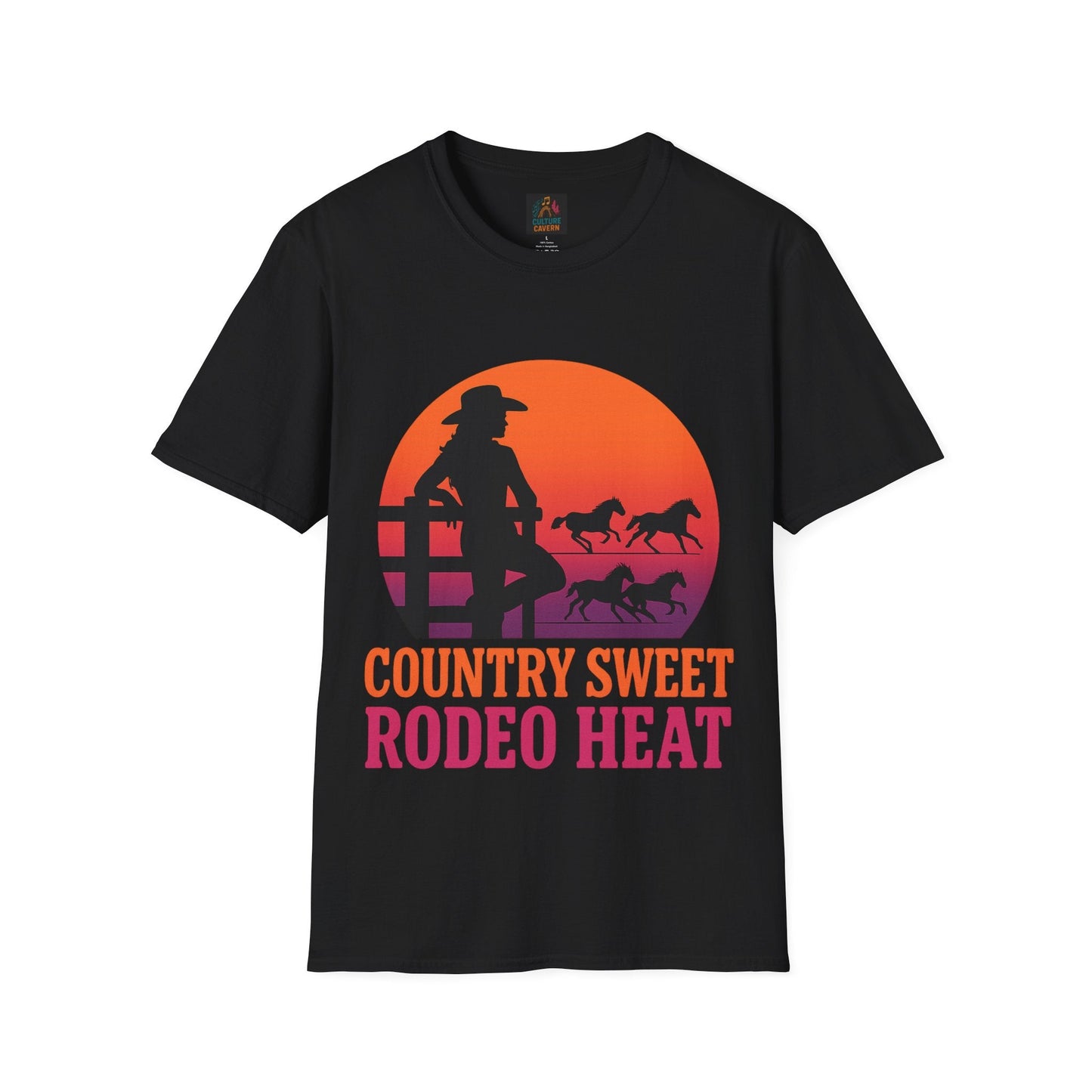 Country Sweet Rodeo Heat Womens T-Shirt - Cowgirltops.com