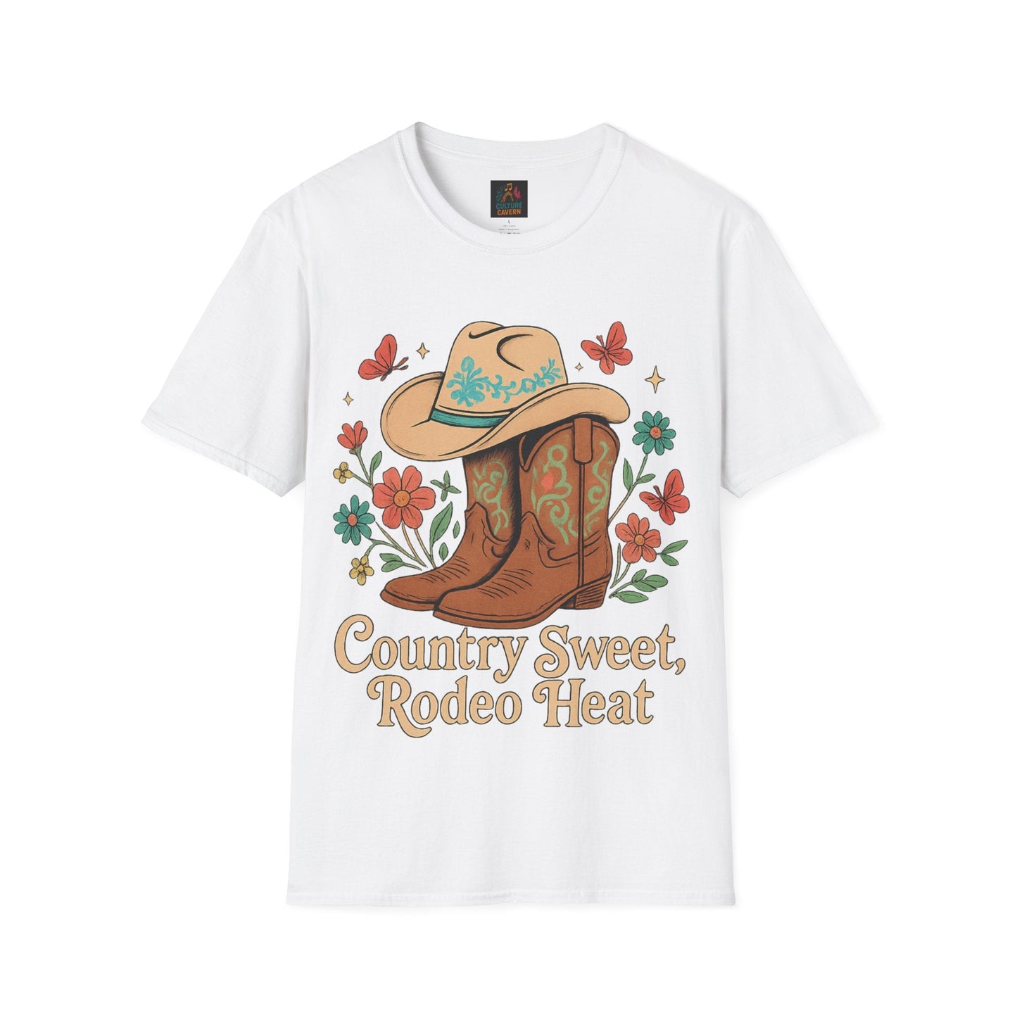 Country Sweet, Rodeo Heat Womens T-shirt - Cowgirltops.com