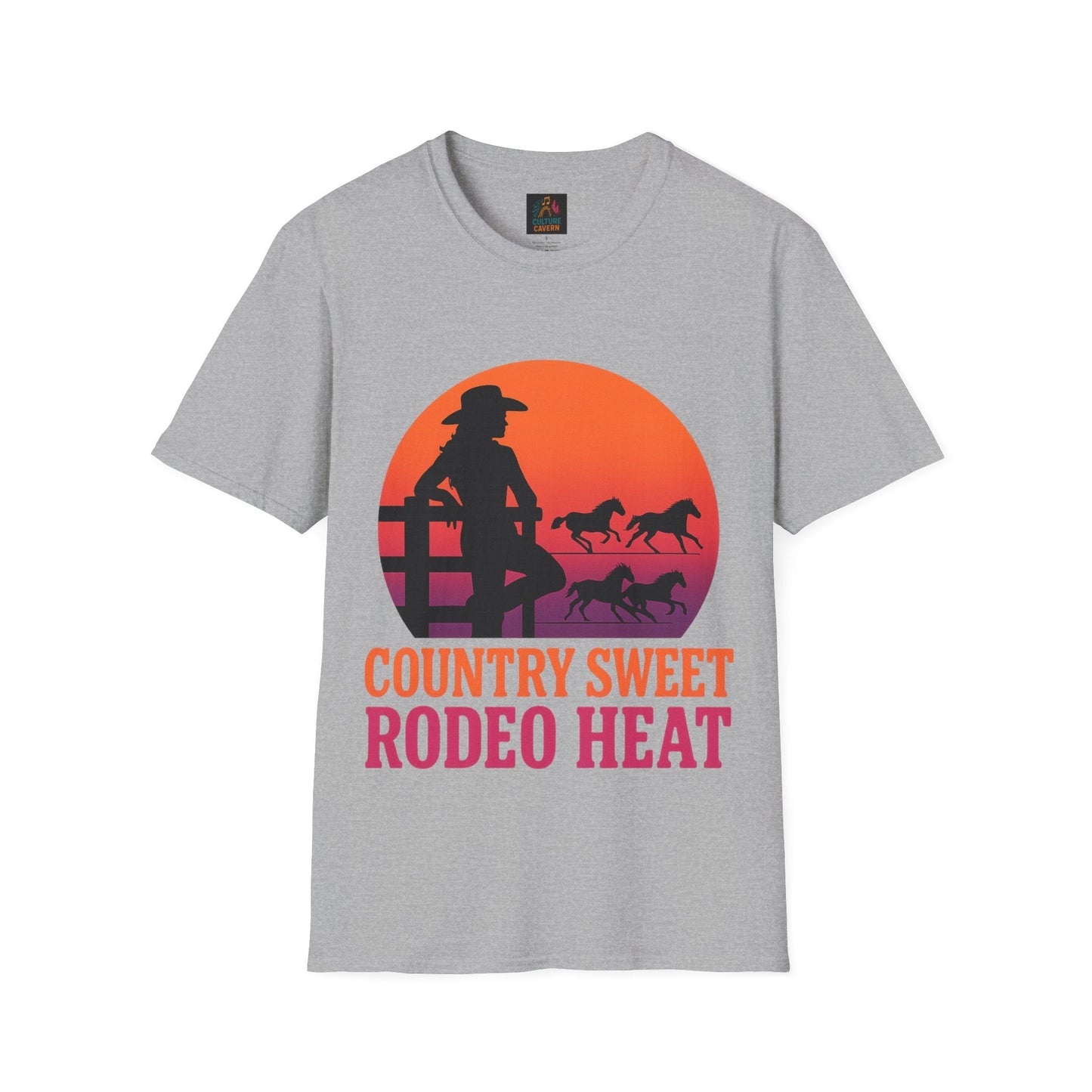 Country Sweet Rodeo Heat Womens T-Shirt - Cowgirltops.com