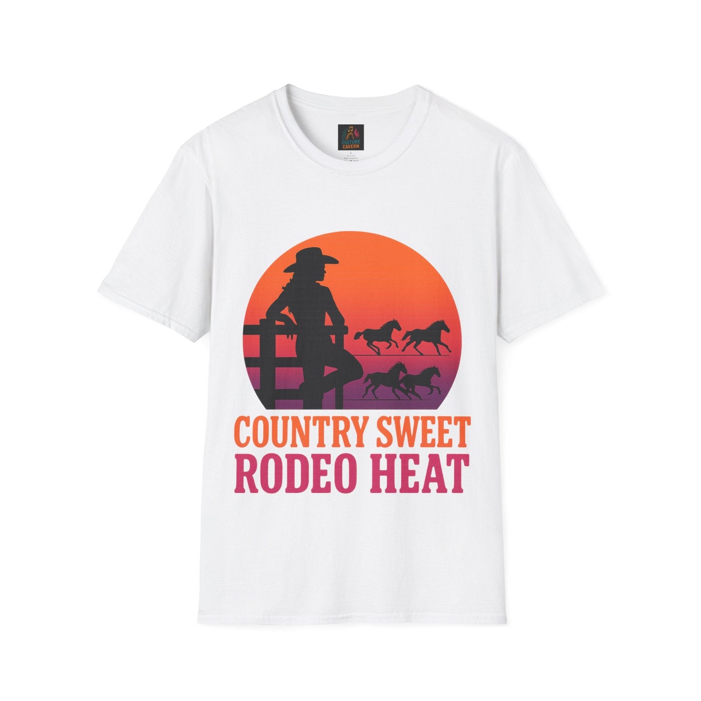 Country Sweet Rodeo Heat Womens T-Shirt - Cowgirltops.com