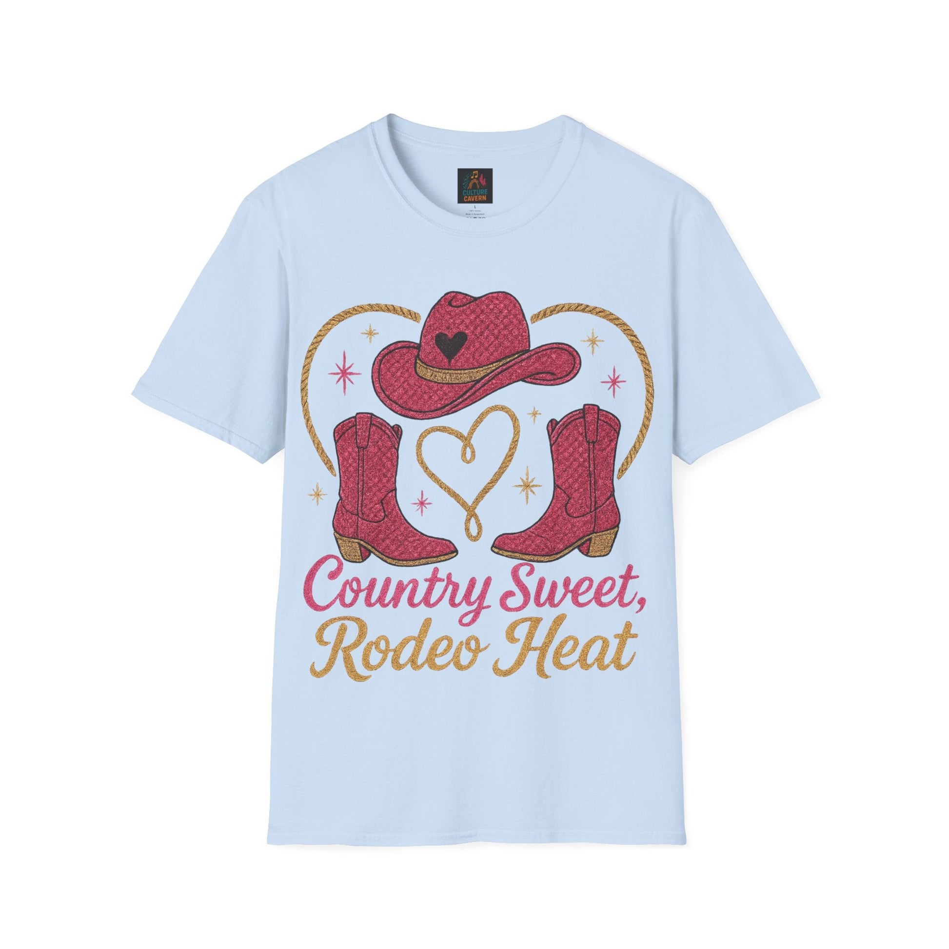 Country Sweet, Rodeo Heat Womens Tee - Cowgirltops.com