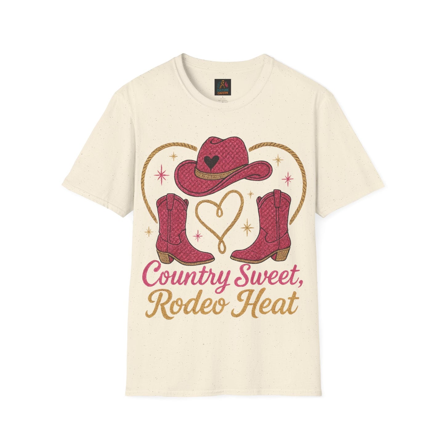 Country Sweet, Rodeo Heat Womens Tee - Cowgirltops.com