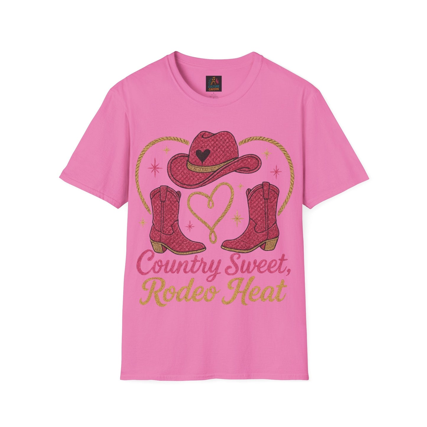 Country Sweet, Rodeo Heat Womens Tee - Cowgirltops.com