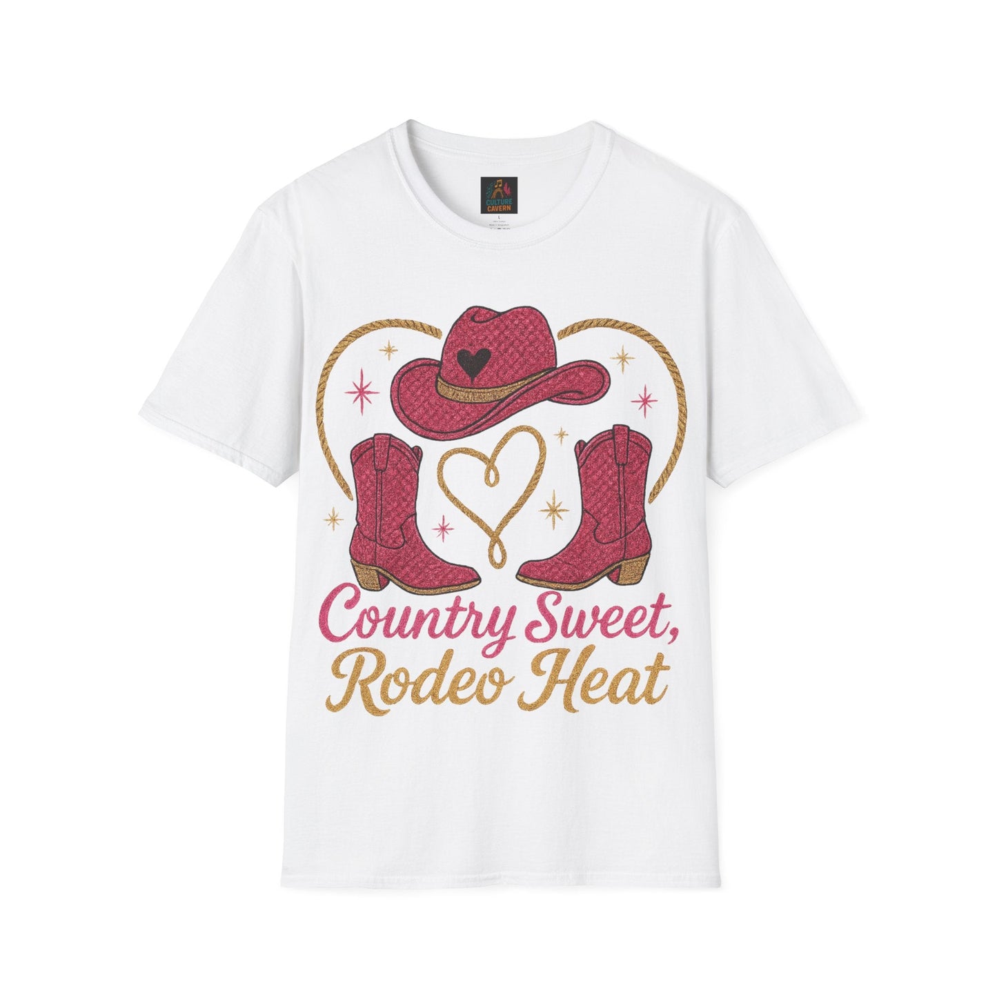 Country Sweet, Rodeo Heat Womens Tee - Cowgirltops.com