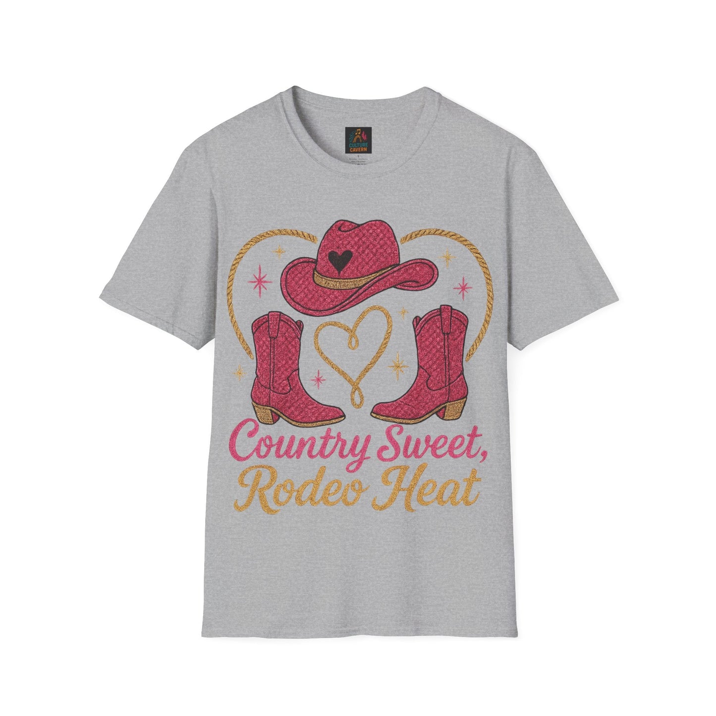 Country Sweet, Rodeo Heat Womens Tee - Cowgirltops.com