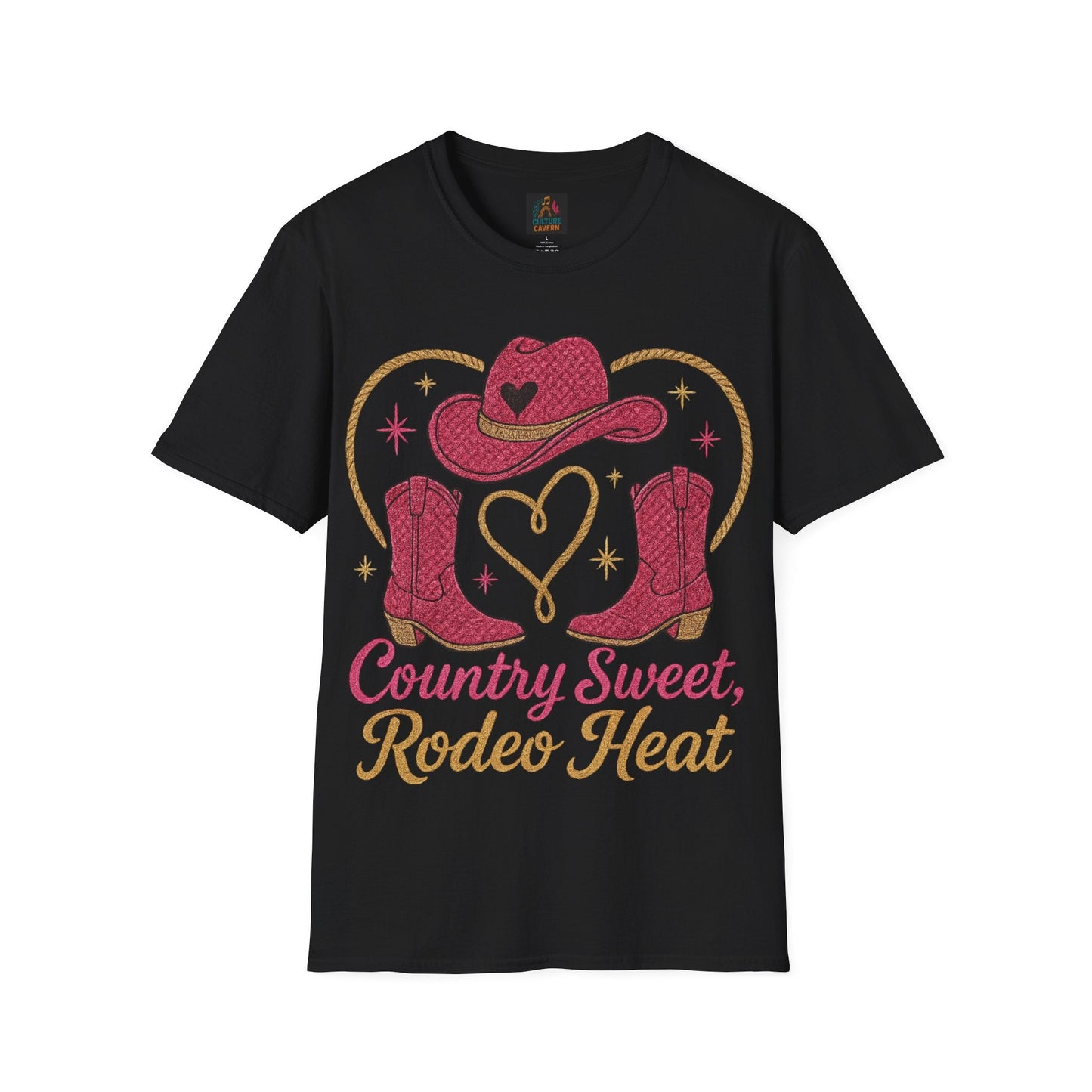 Country Sweet, Rodeo Heat Womens Tee - Cowgirltops.com