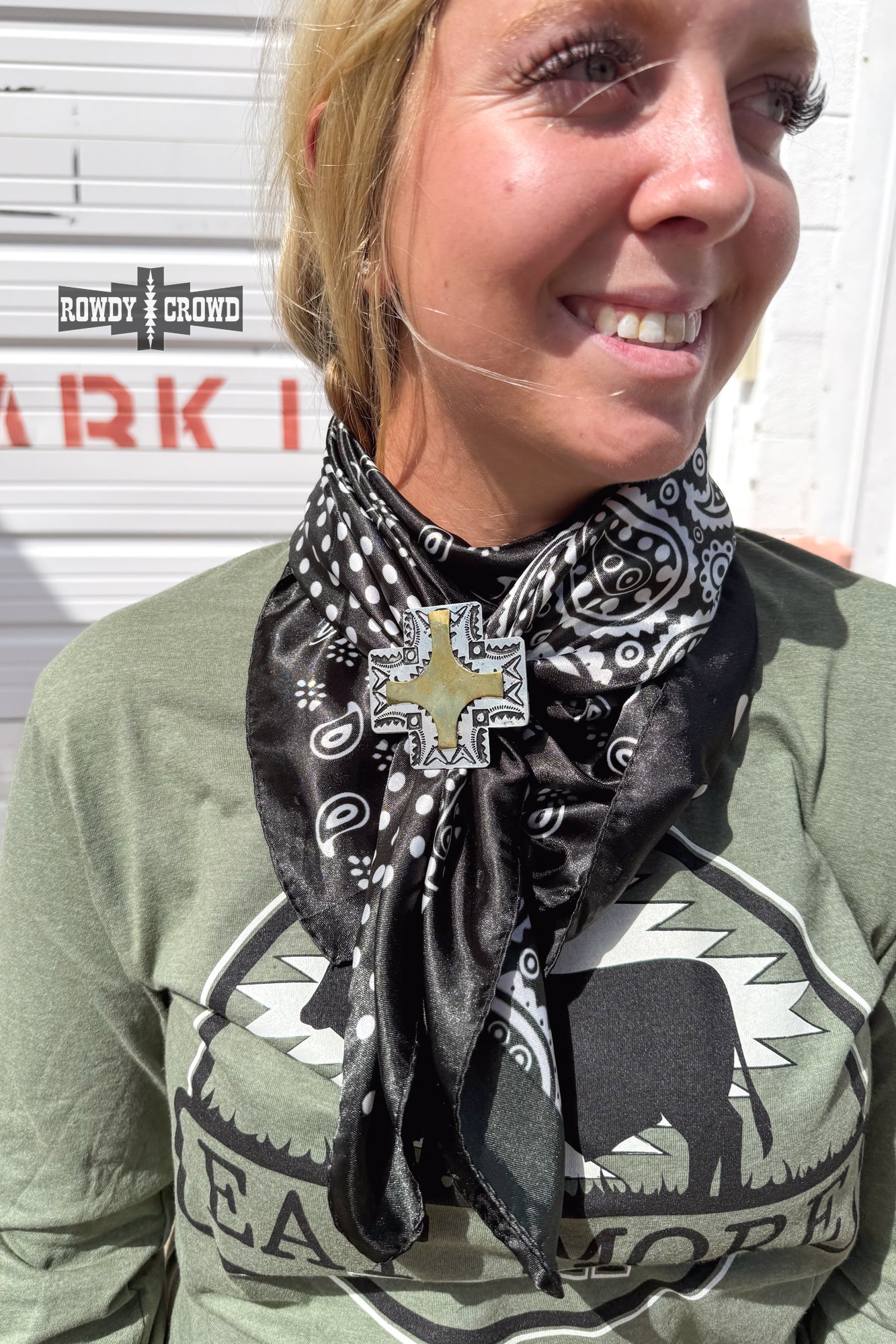 Cow Boss Scarf Slide - Cowgirltops.com