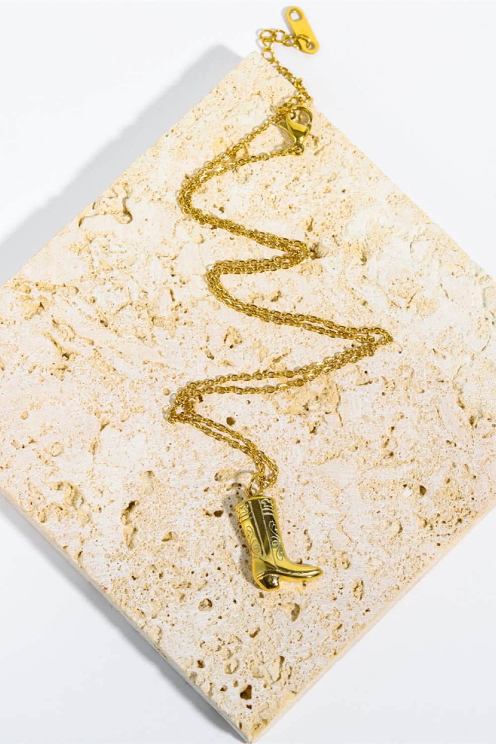 Cowboy Boot Pendant Stainless Steel Necklace - Cowgirltops.com