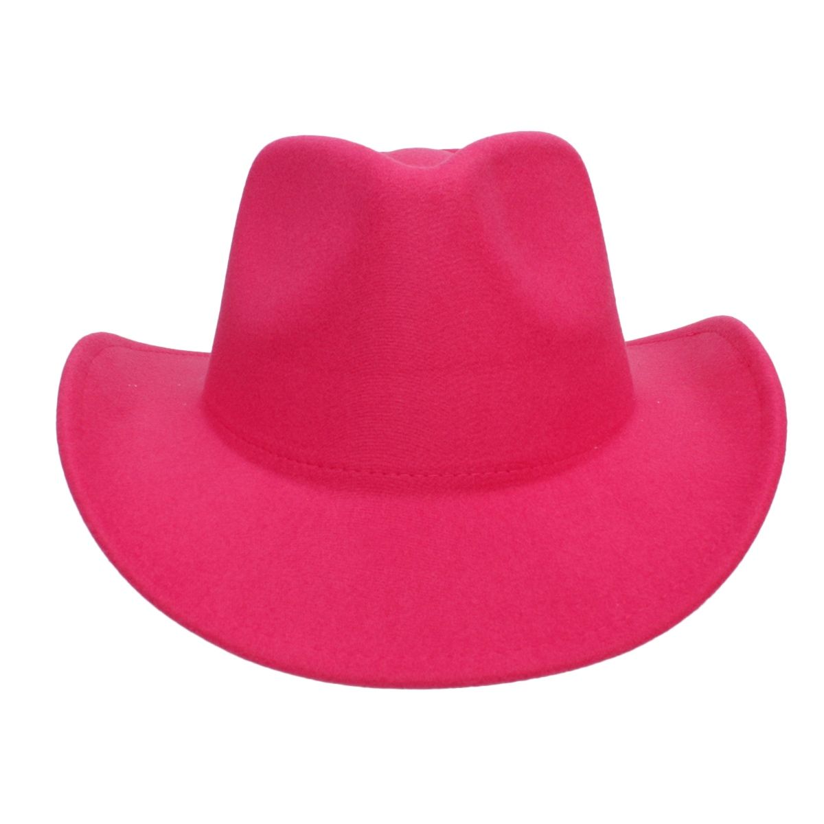 Cowboy Hat Fuchsia Pinched Cowgirl Fashion Hat - Cowgirltops.com