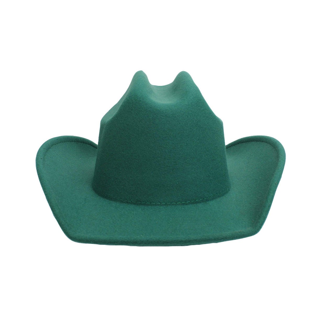 Cowboy Hat Green Felt Western Fashion Hat - Cowgirltops.com