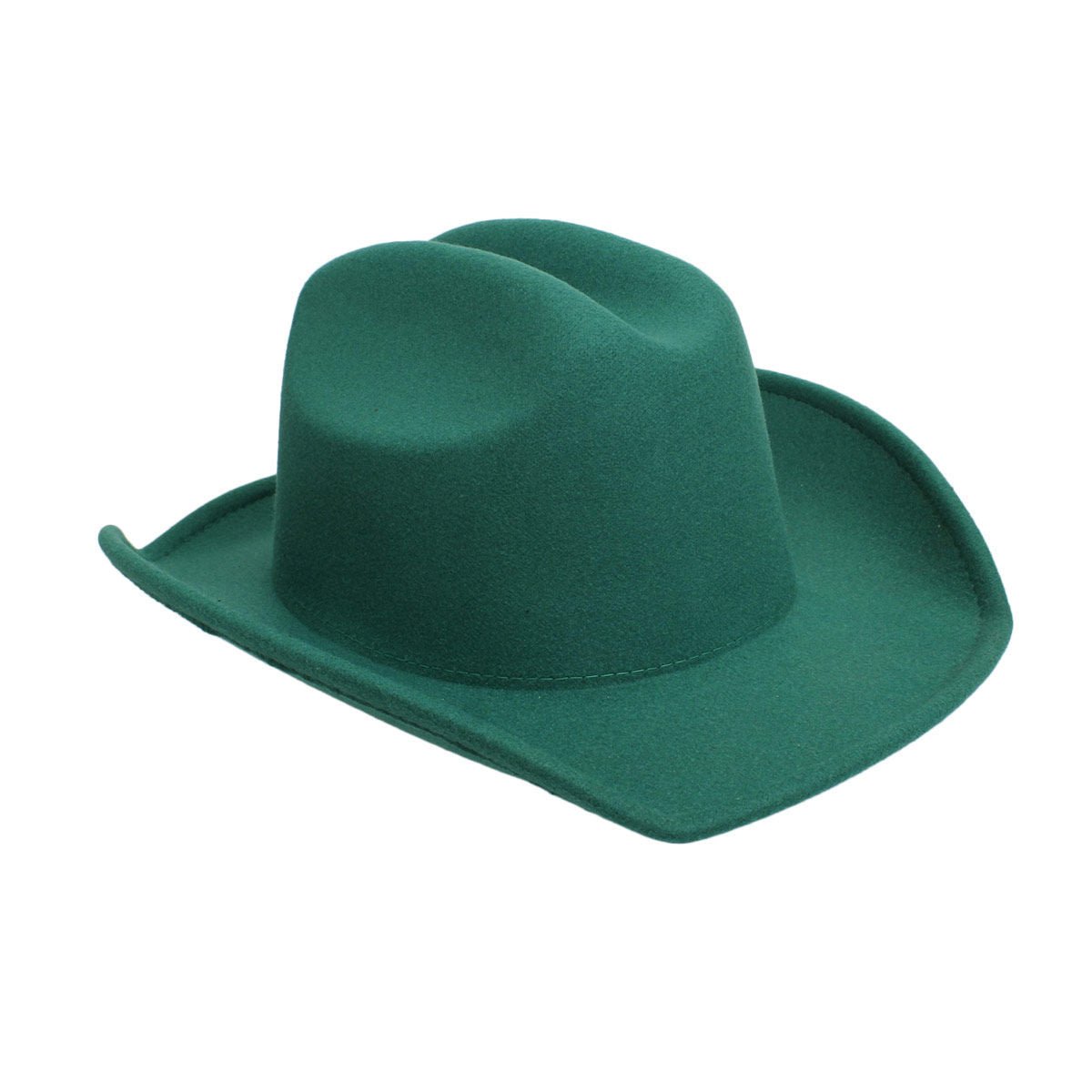 Cowboy Hat Green Felt Western Fashion Hat - Cowgirltops.com