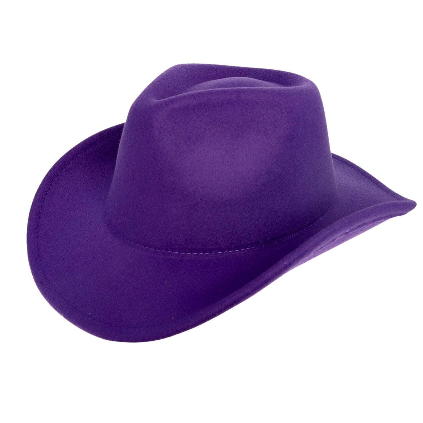 Cowboy Hat Purple Pinched Cowgirl Fashion Hat - Cowgirltops.com