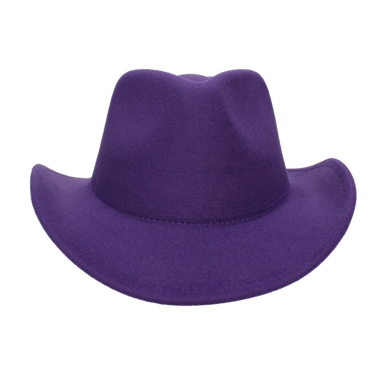 Cowboy Hat Purple Pinched Cowgirl Fashion Hat - Cowgirltops.com