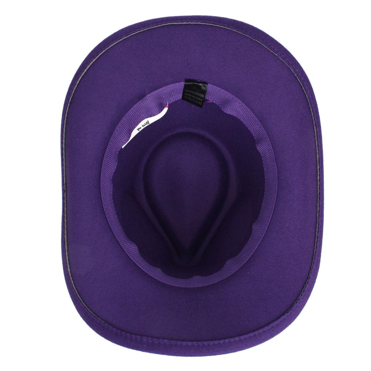 Cowboy Hat Purple Pinched Cowgirl Fashion Hat - Cowgirltops.com