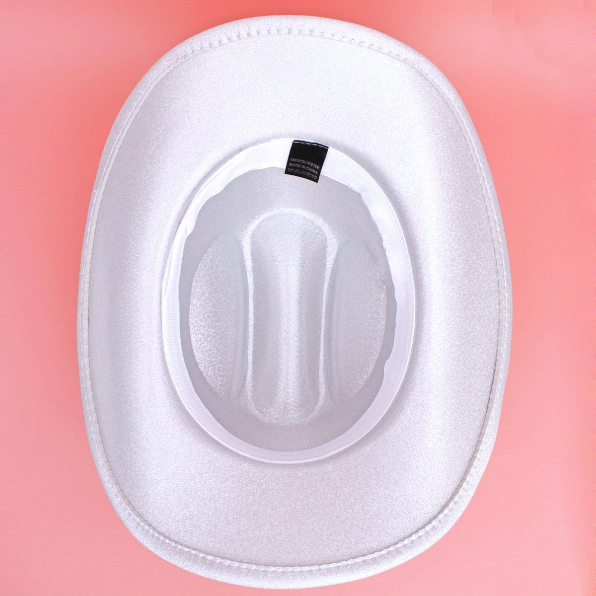 Cowboy Hat White Metallic Finish Fashion Hat - Cowgirltops.com