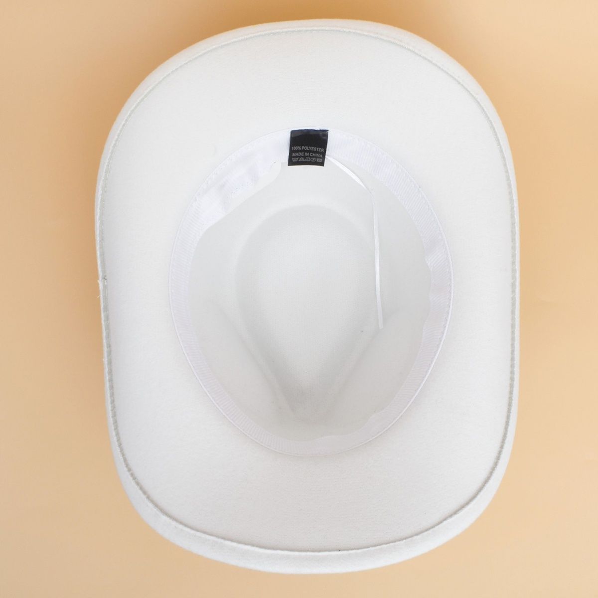 Cowboy Hat White Pinched Cowgirl Fashion Hat - Cowgirltops.com