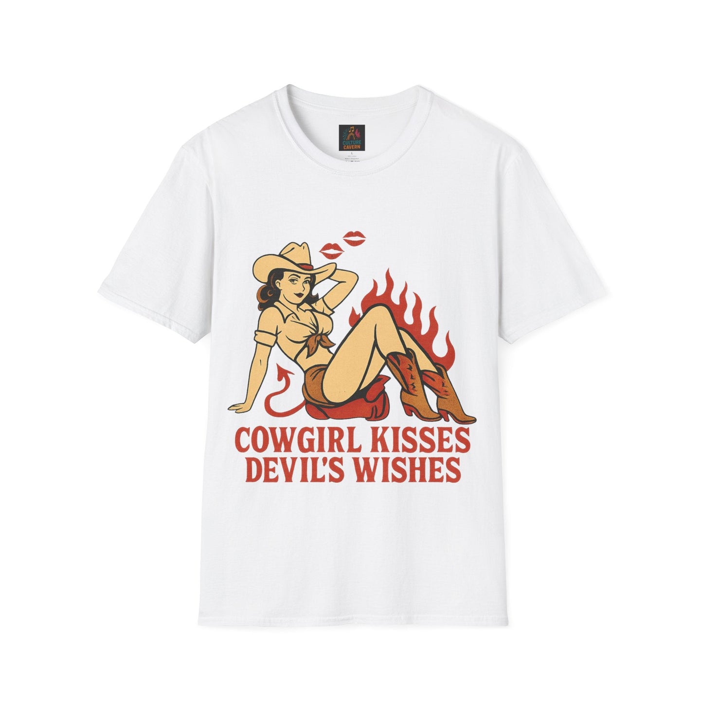 Cowgirl Kisses, Devils Wishes Tee - Cowgirltops.com
