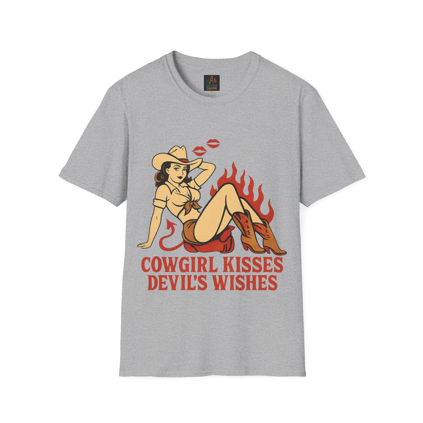 Cowgirl Kisses, Devils Wishes Tee - Cowgirltops.com