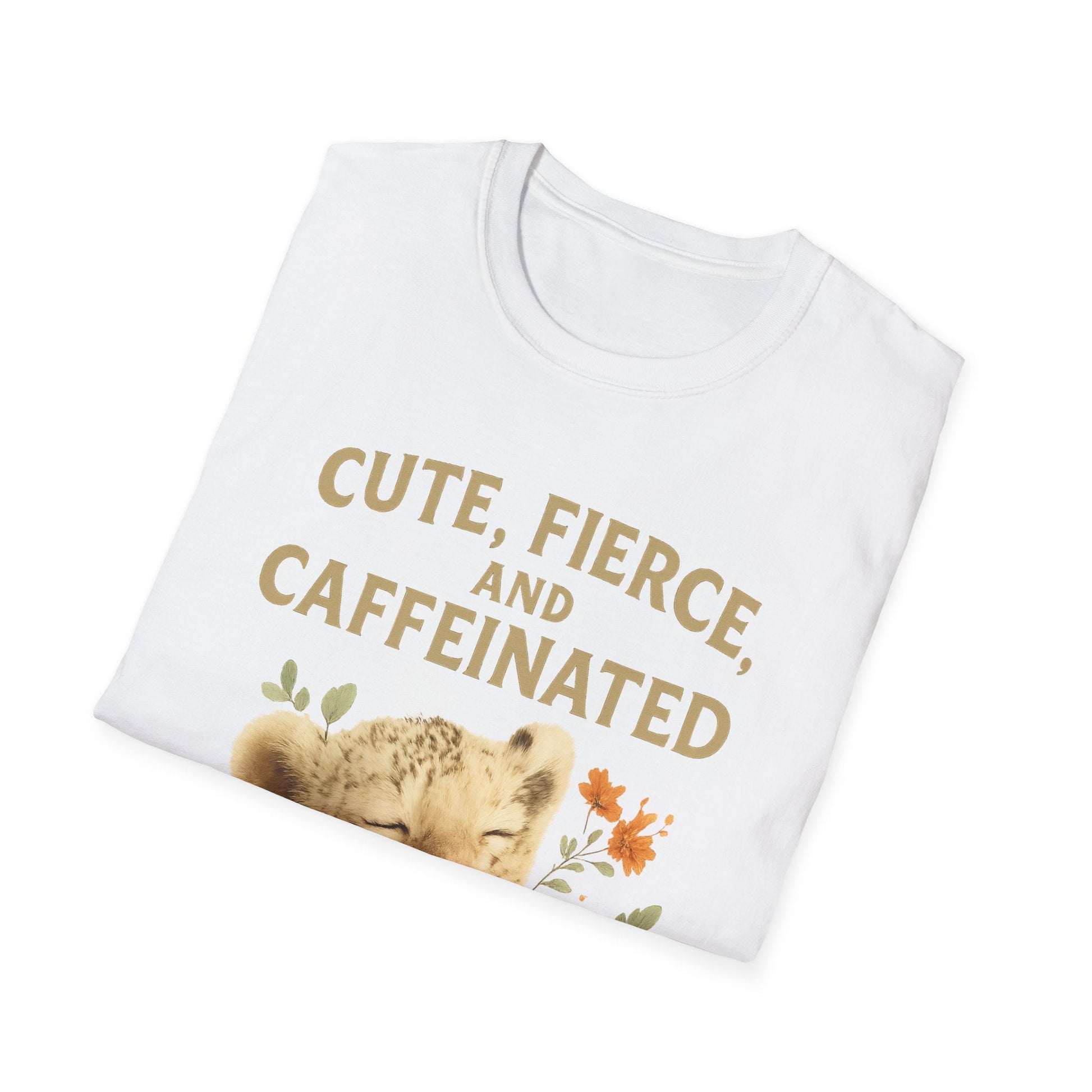 Cute Fierce Caffeinated, Lion Cub T-Shirt - Cowgirltops.com