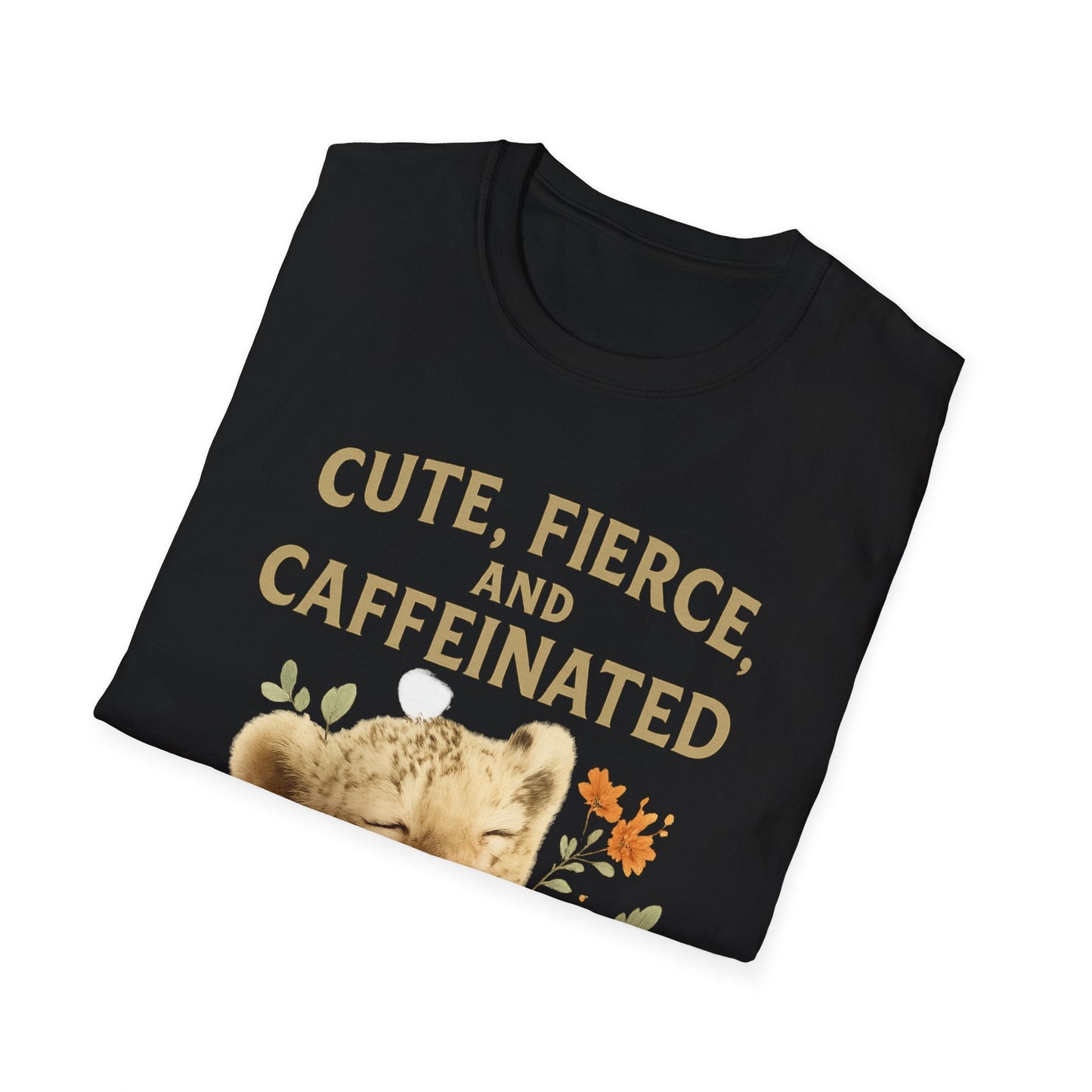 Cute Fierce Caffeinated, Lion Cub T-Shirt - Cowgirltops.com