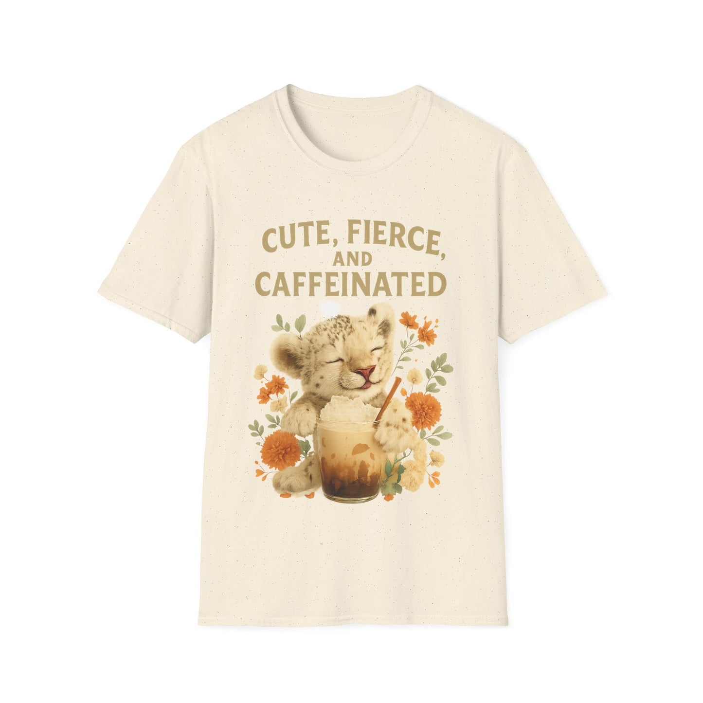 Cute Fierce Caffeinated, Lion Cub T-Shirt - Cowgirltops.com