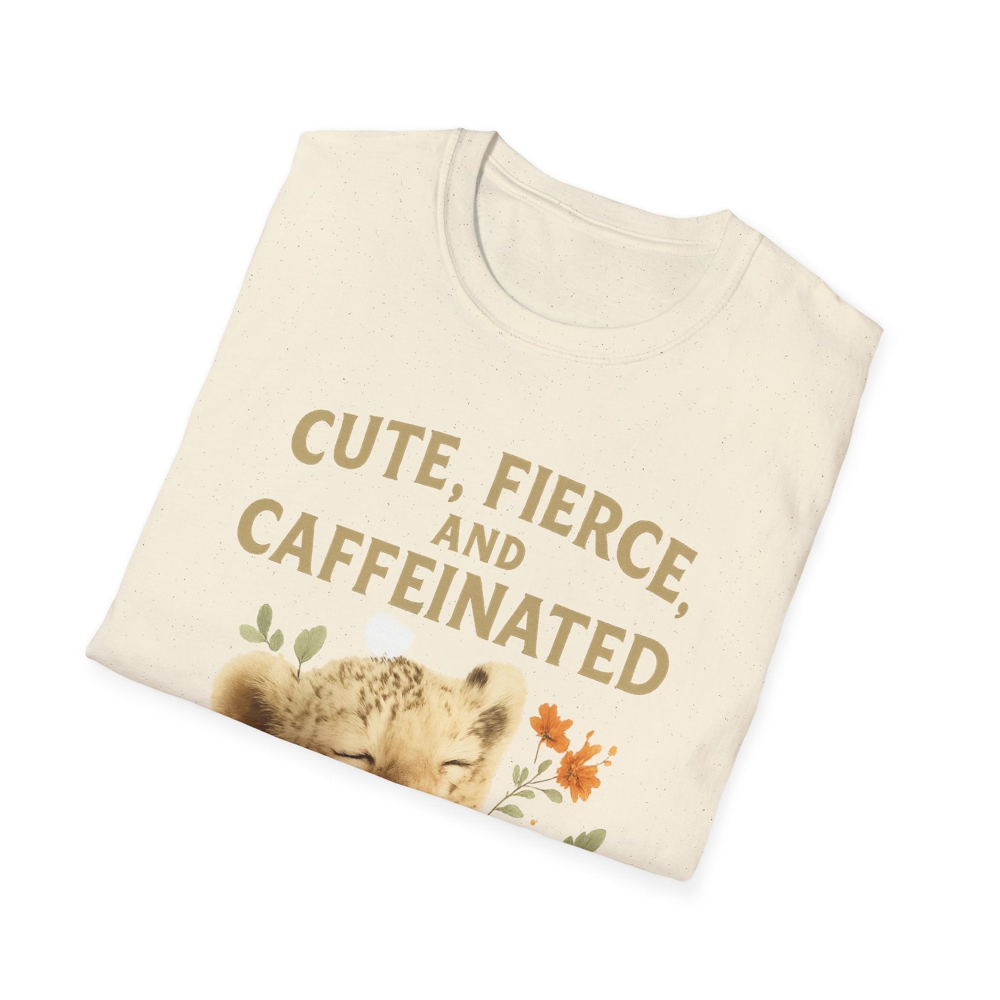Cute Fierce Caffeinated, Lion Cub T-Shirt - Cowgirltops.com