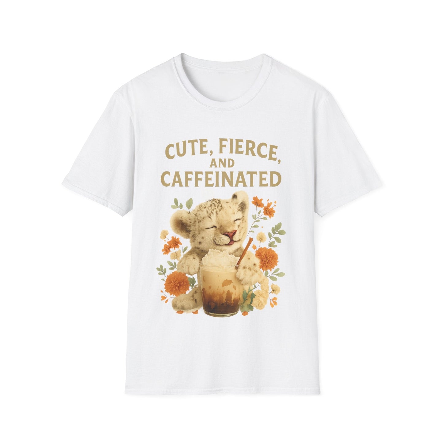 Cute Fierce Caffeinated, Lion Cub T-Shirt - Cowgirltops.com