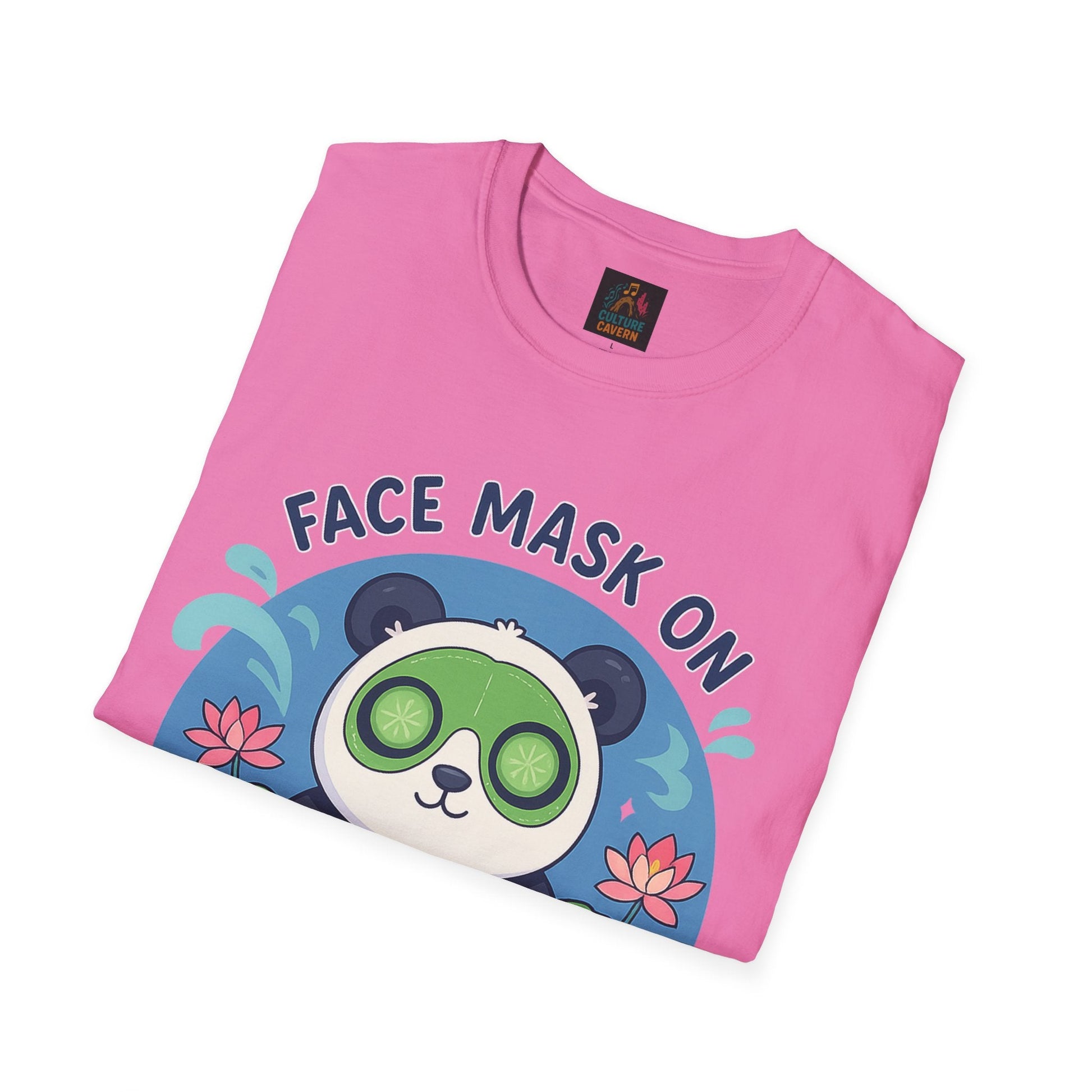 Cute Panda Face Mask T-Shirt - Cowgirltops.com