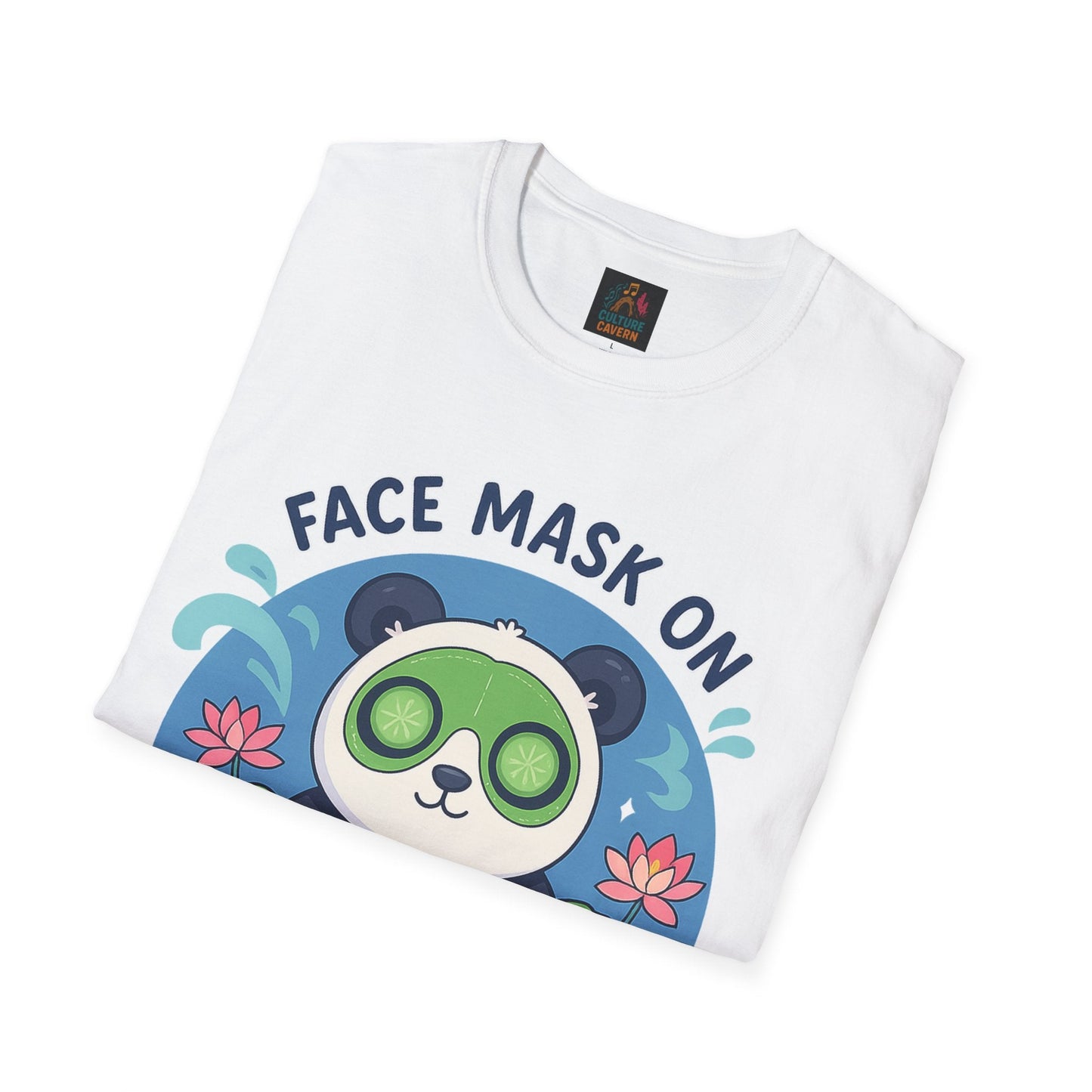 Cute Panda Face Mask T-Shirt - Cowgirltops.com