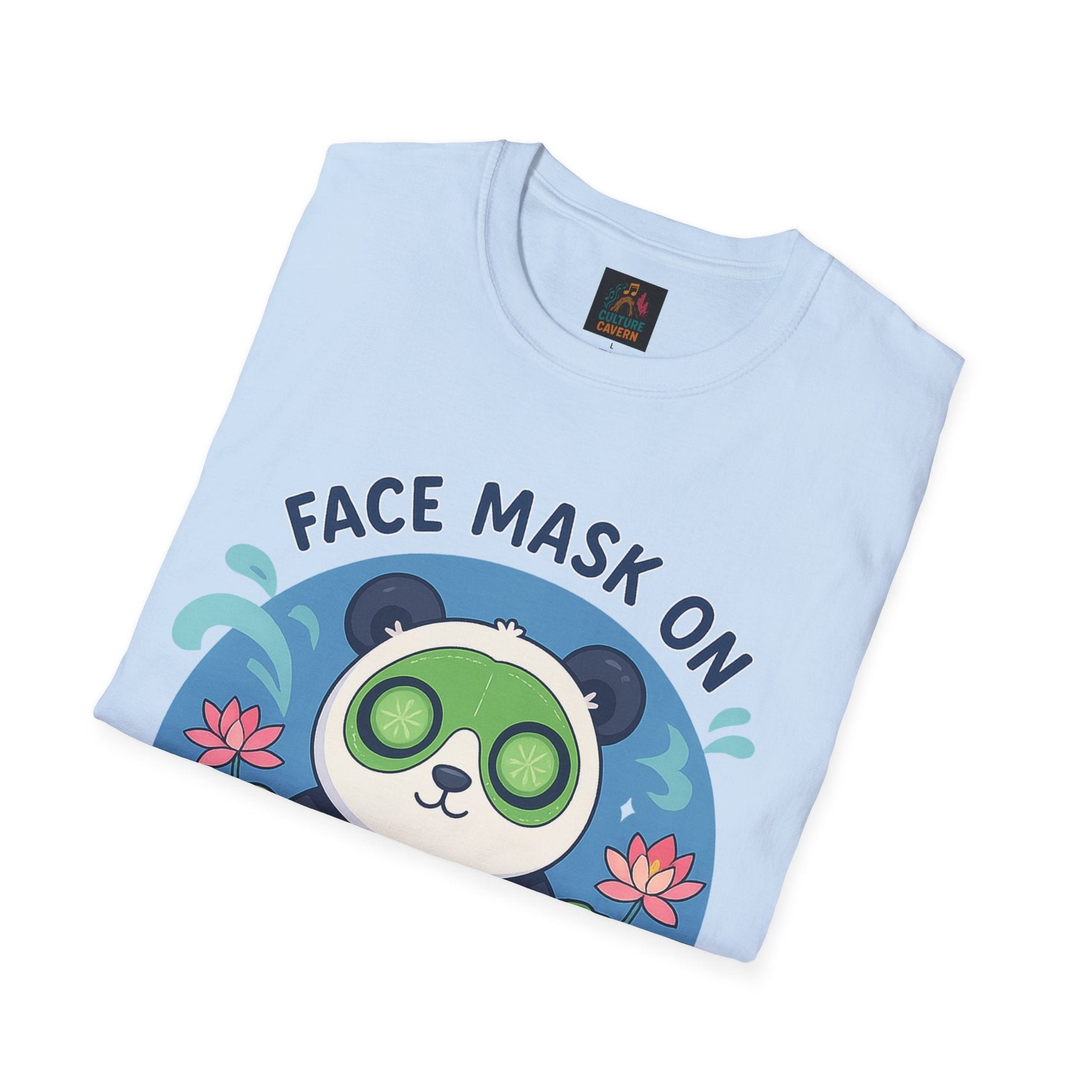 Cute Panda Face Mask T-Shirt - Cowgirltops.com