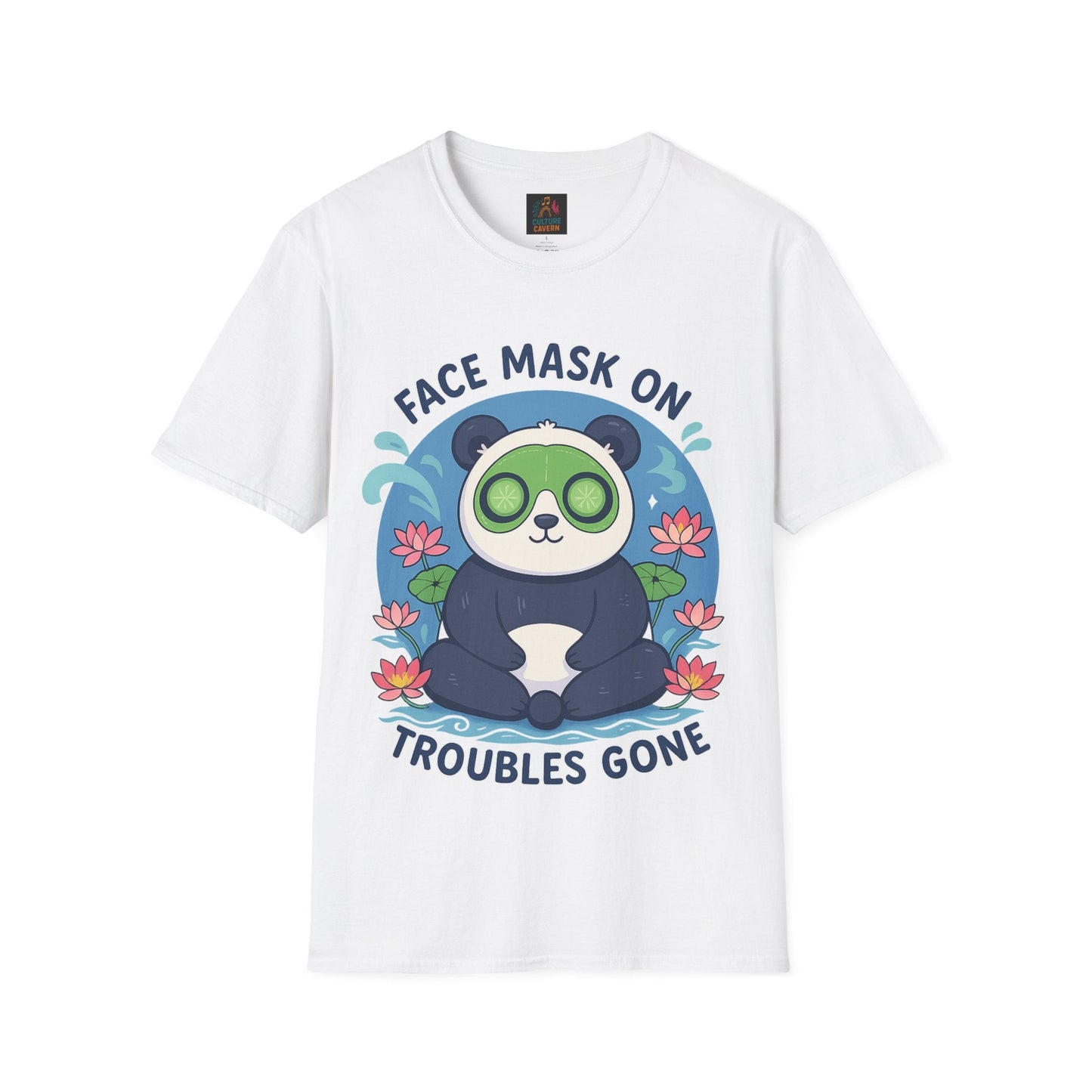Cute Panda Face Mask T-Shirt - Cowgirltops.com