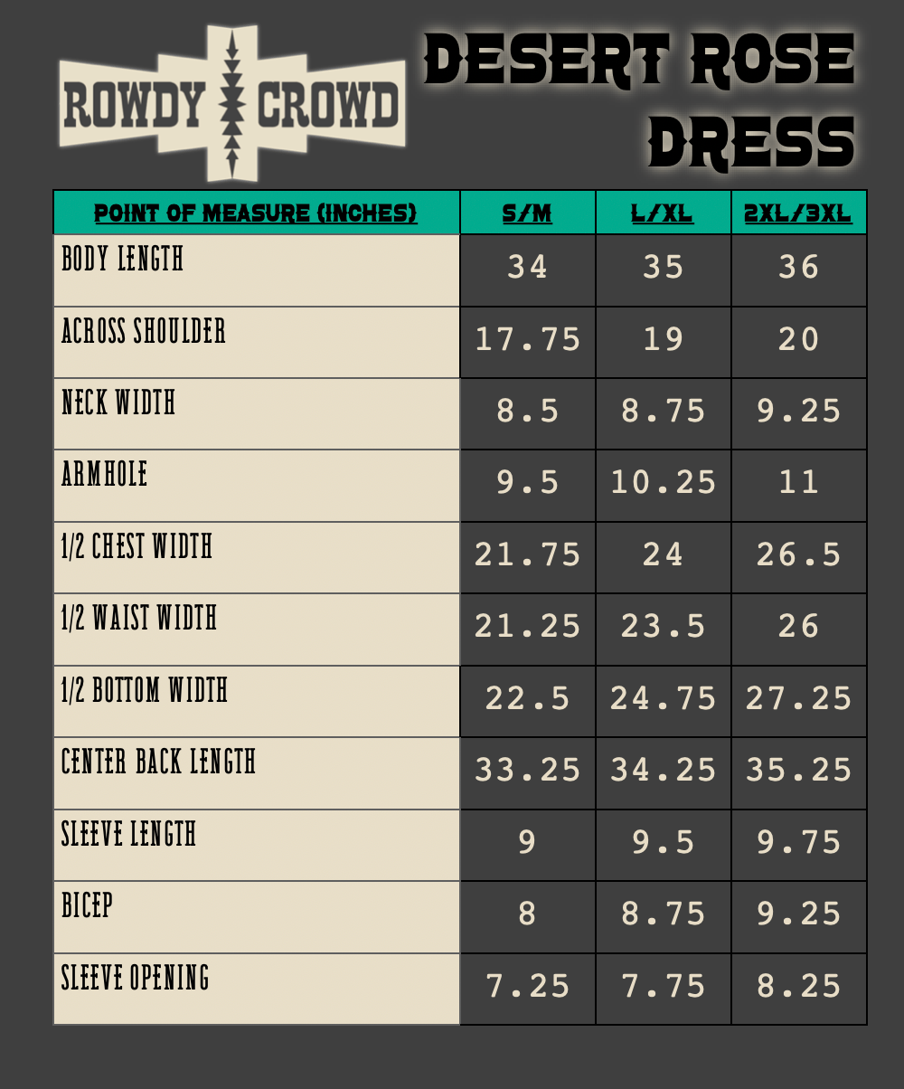 Desert Rose Dress - Cowgirltops.com