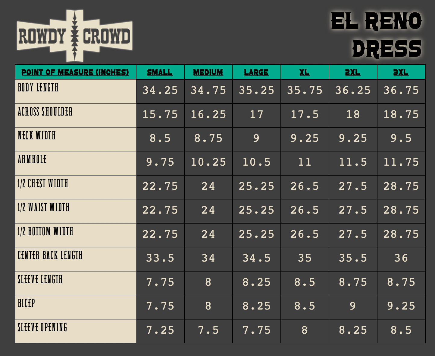 El Reno Dress - Cowgirltops.com