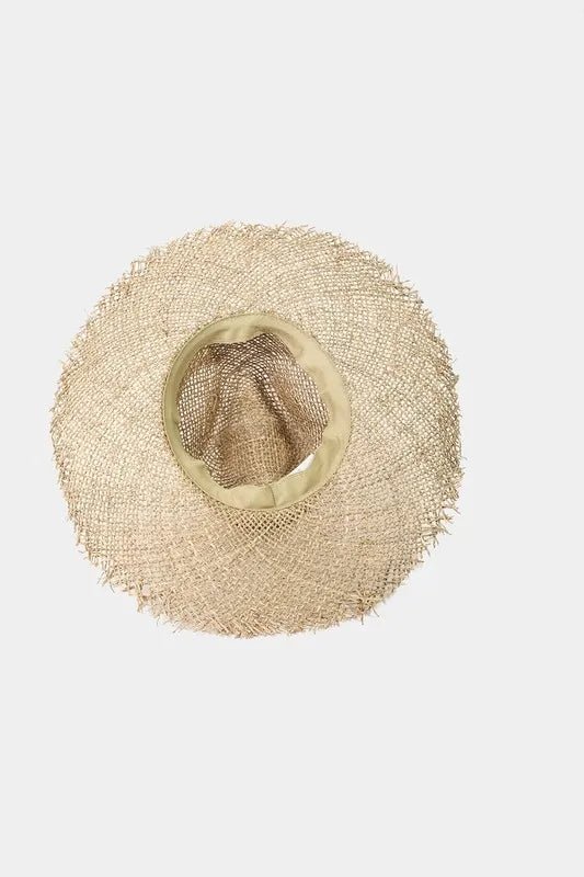 Fame Fringe Edge Straw Braided Western Fedora Hat - Cowgirltops.com