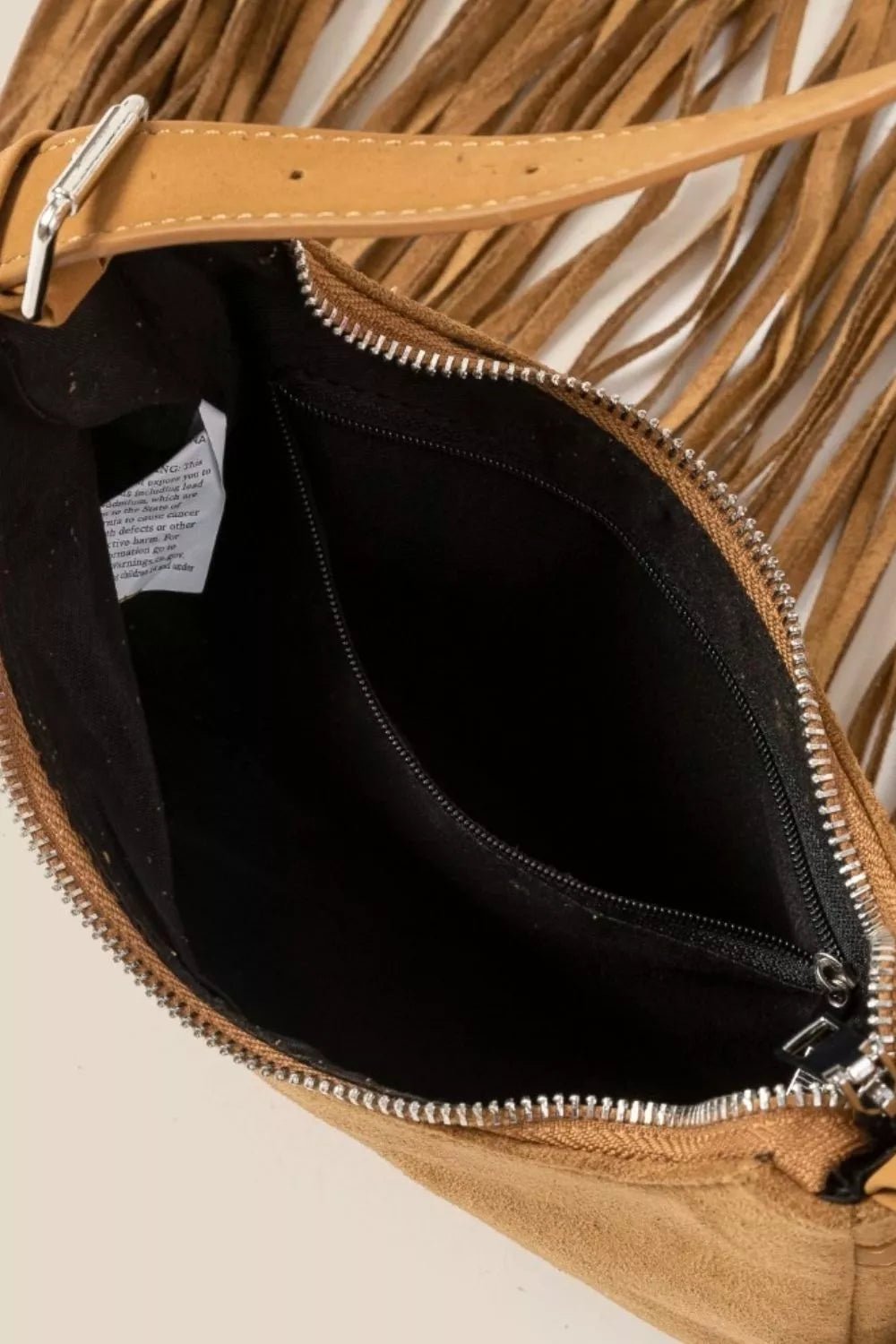 Fame Suede Fringe Crossbody Bag - Cowgirltops.com