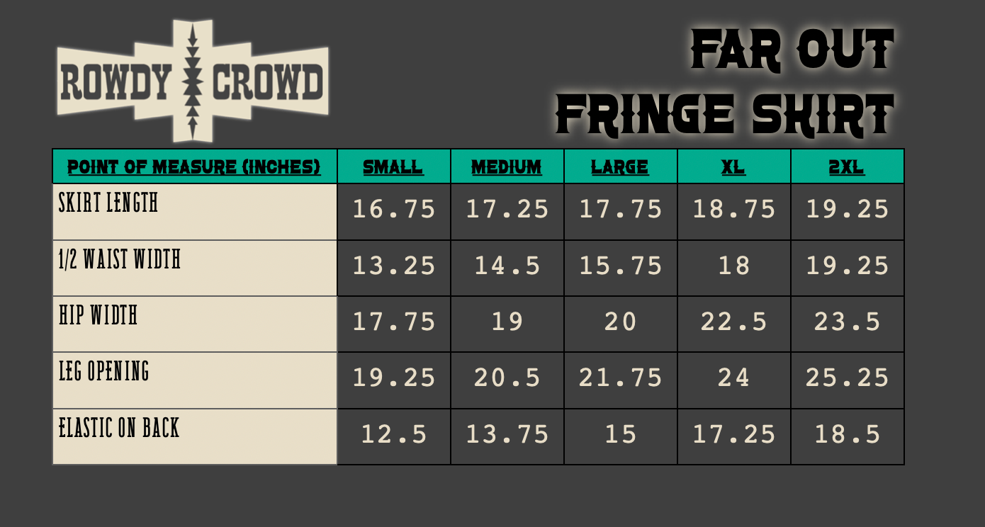 Far Out Fringe Skirt - Cowgirltops.com