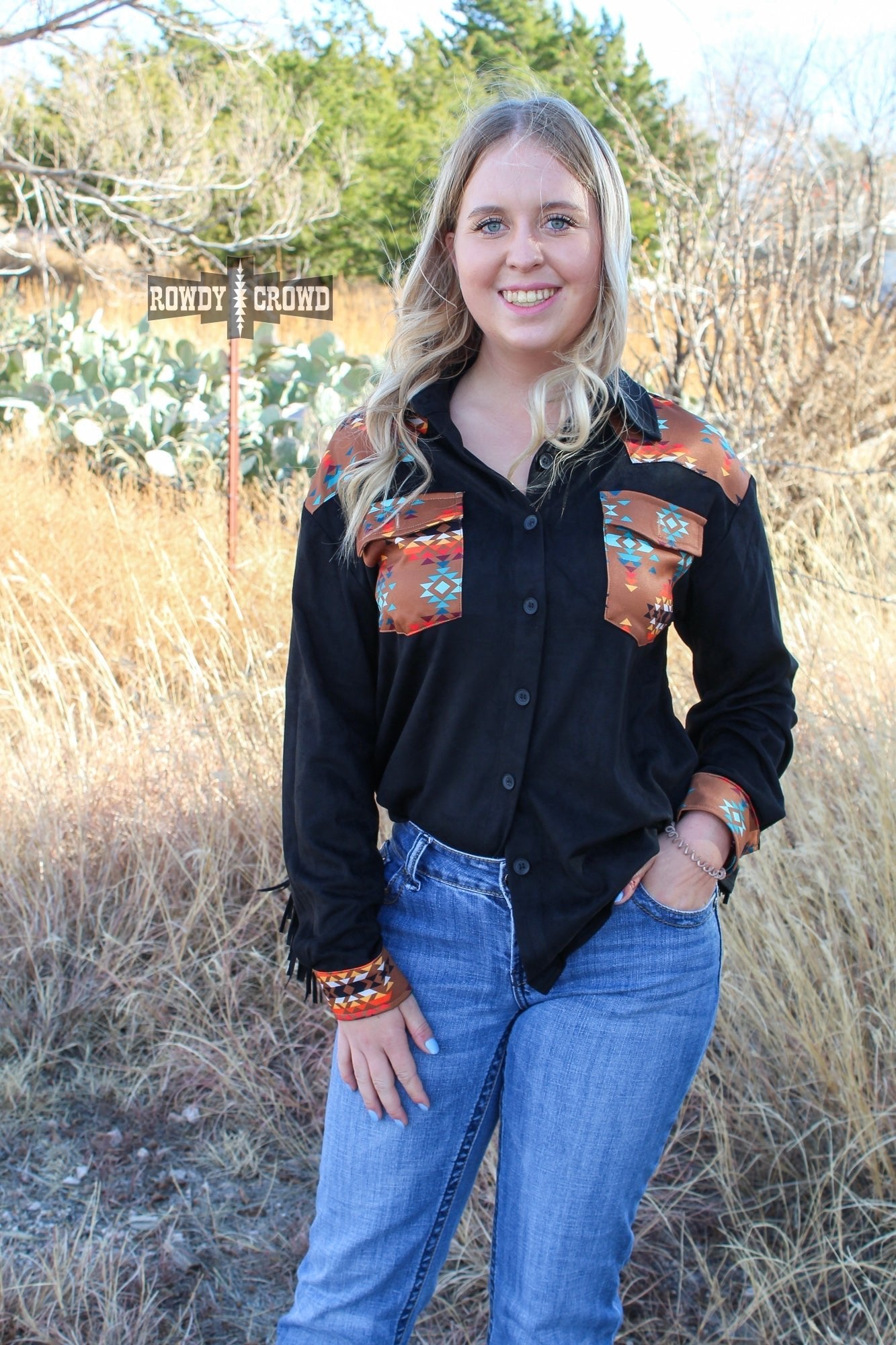 Flatland Fringe Button Up - Cowgirltops.com