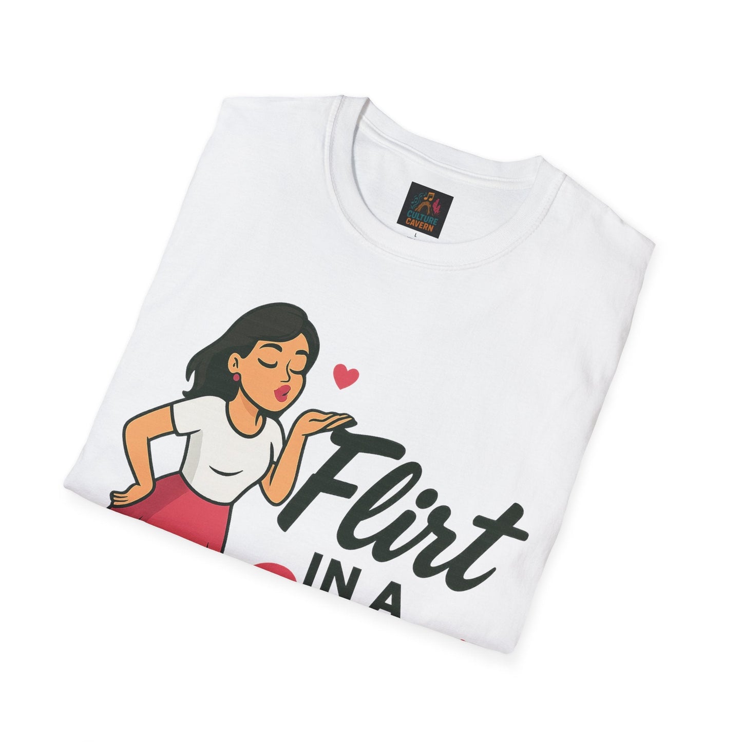 Flirt In A Skirt Graphic T-shirt - Cowgirltops.com